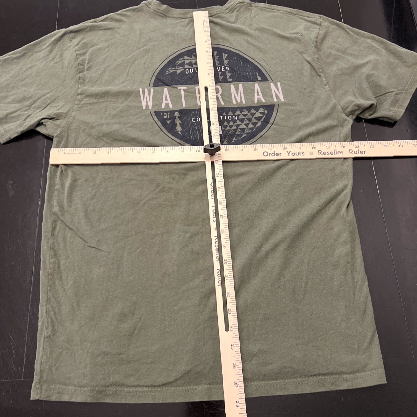 Quiksilver VINTAGE Quiksilver Waterman Collection Shirt Men’s L Green Surfer Graphic Print Short Sleeve Crew Neck T-Shirt Beac h Surf Mens Size US L / EU 52-54 / 3 - 7 Thumbnail