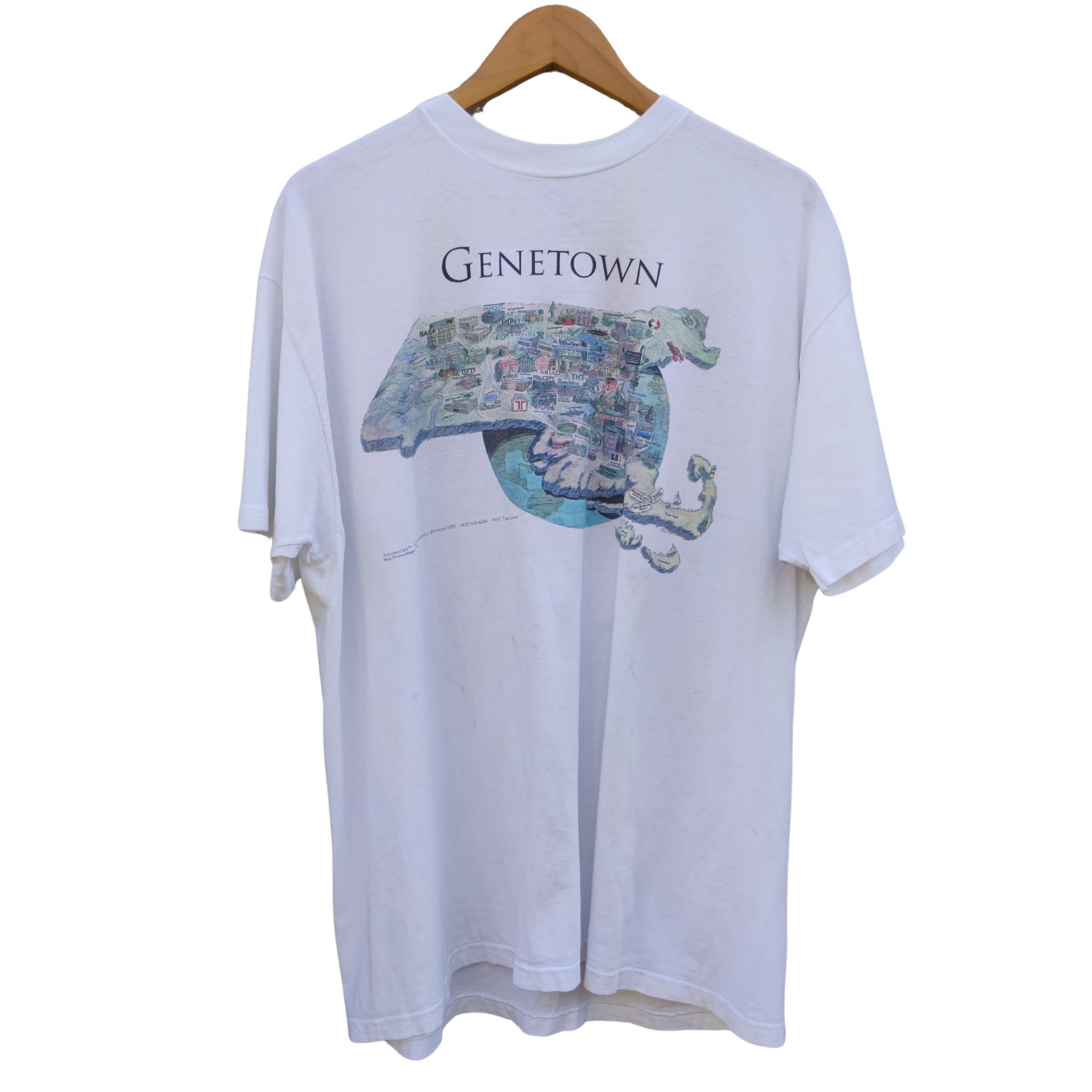 Vintage Terry Guyer Historical Map Collection Art T Shirt Size US XL / EU 56 / 4 - 1 Thumbnail