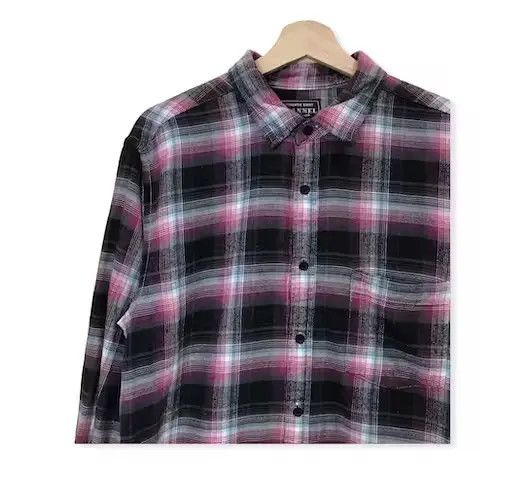 Flannel Japanese Brand Uniqlo Plaid Tartan Flannel Shirt Size US L / EU 52-54 / 3 - 3 Thumbnail