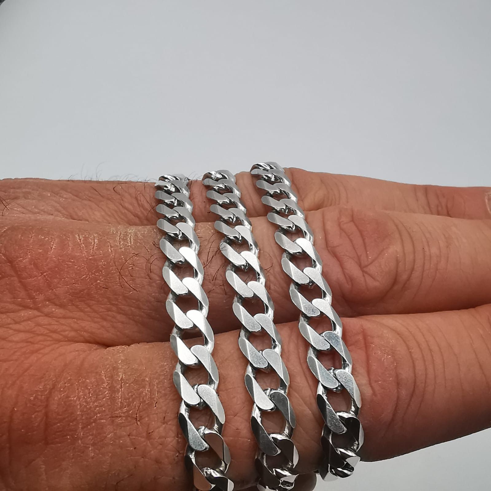 Sterling Silver Vintage Jewelry Chain, 925 Sterling Silver, Signed 29.08g Size ONE SIZE - 5 Thumbnail