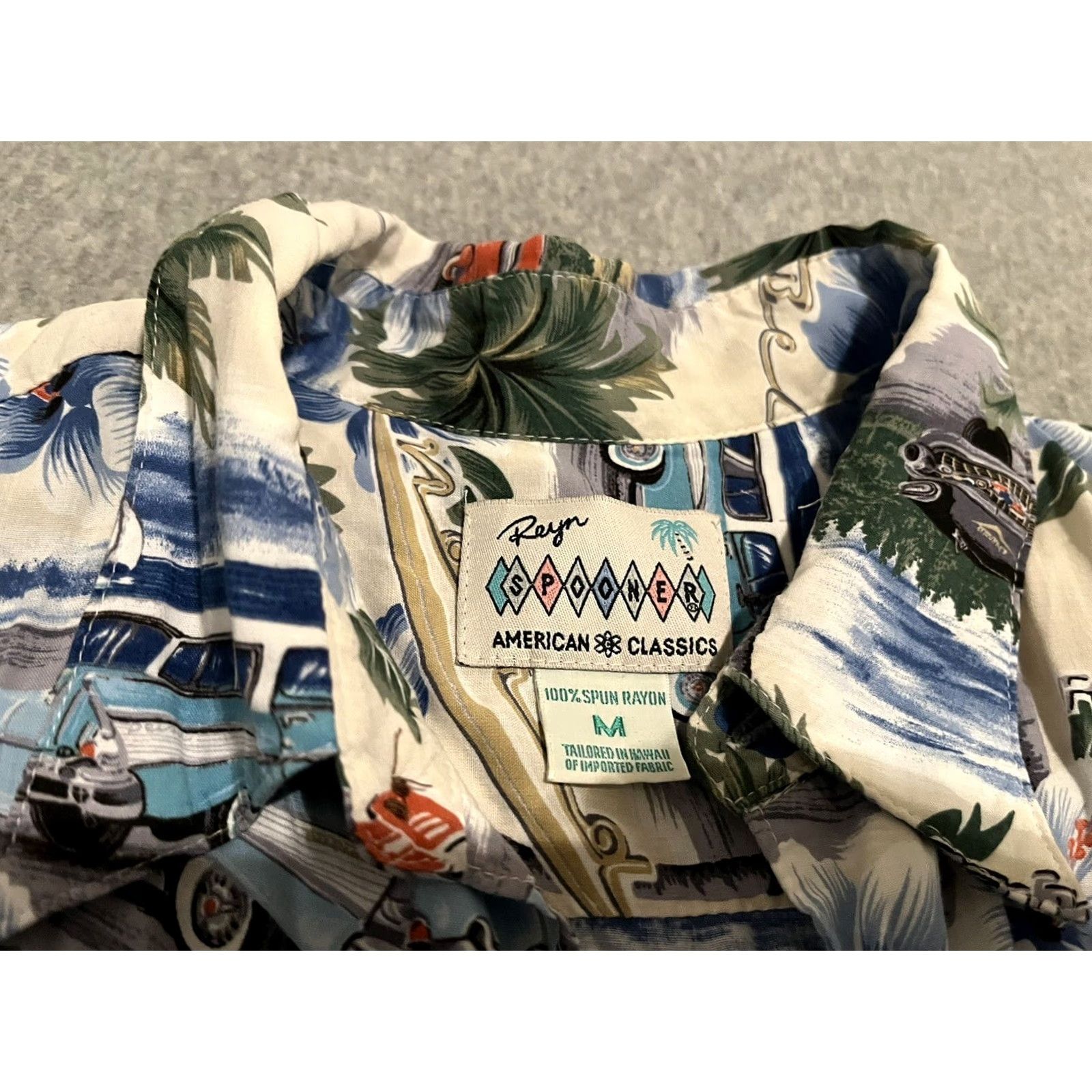 Reyn Spooner Reyn Spooner American Classics Cars Hawaiian Shirt Chevy Bel Air Nomad Medium Size US M / EU 48-50 / 2 - 2 Thumbnail