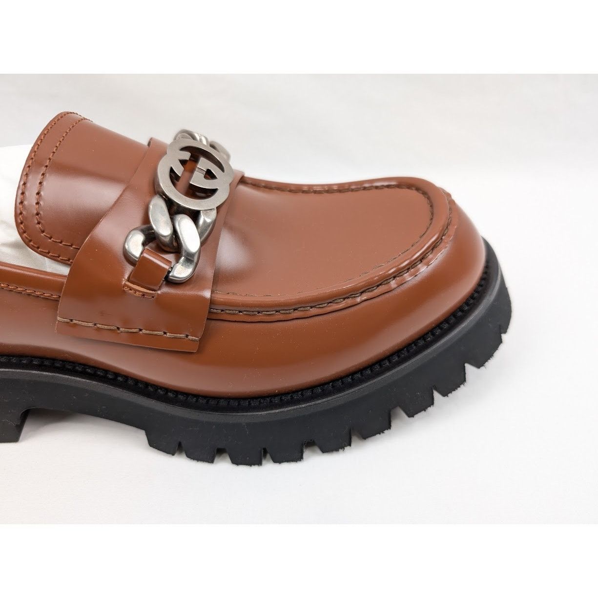 Gucci o1rshd1 Cordovan Lux Loafers in Rust Size US 12 / EU 45 - 4 Thumbnail