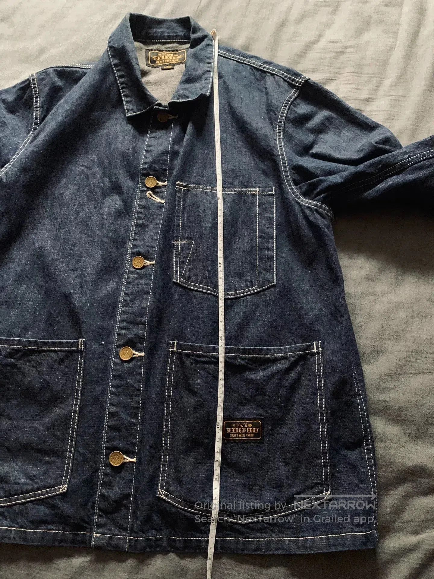 Neighborhood NEIGHBORHOOD HUSTLAS Washed Denim Jacket. Size US L / EU 52-54 / 3 - 9 Thumbnail