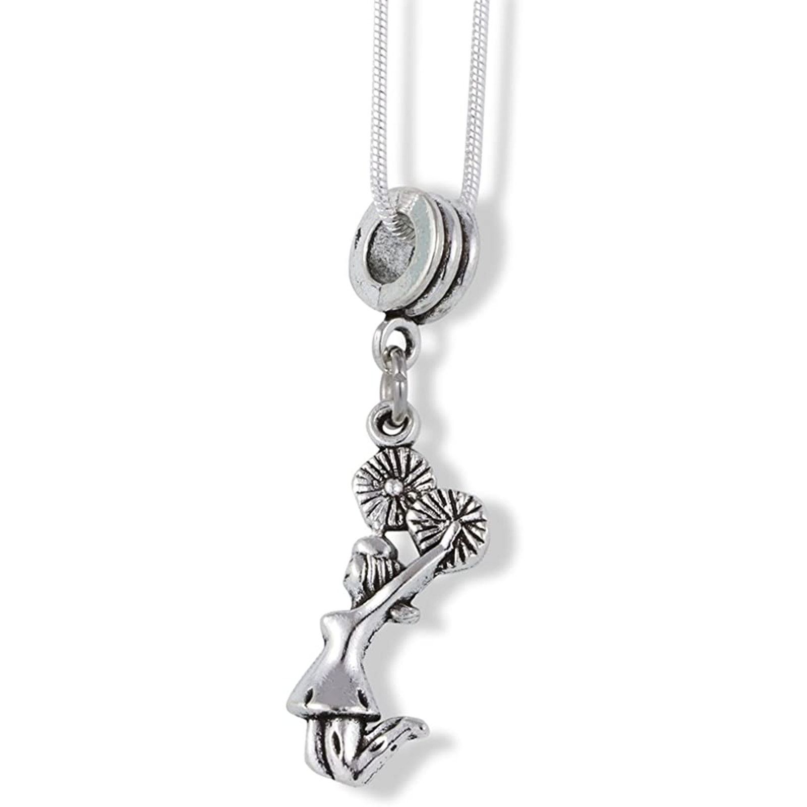 & Other Stories Cheerleader with Pom Poms Charm Snake Chain Necklace Size ONE SIZE - 1 Thumbnail
