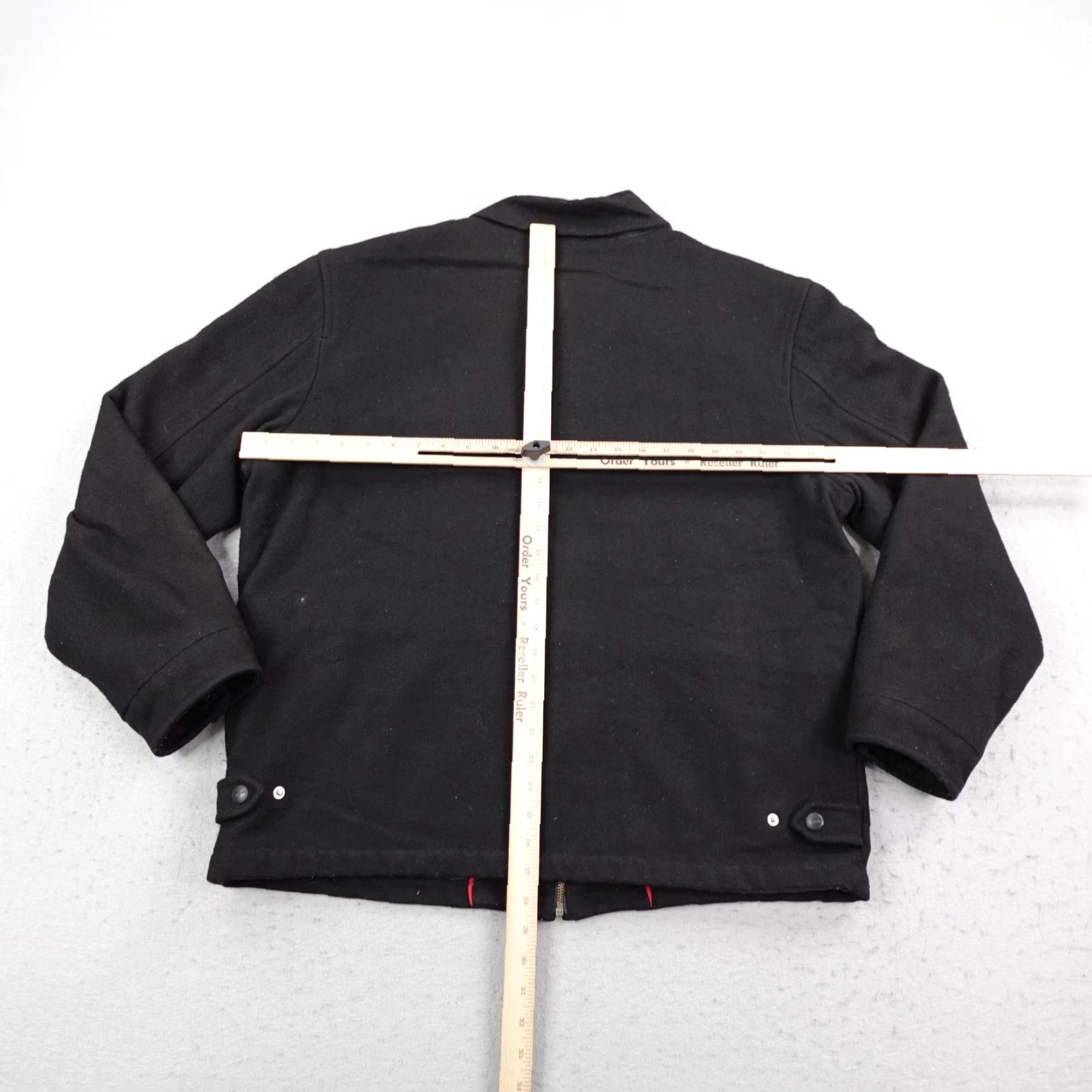 Old Navy Old Navy Jacket Mens XL Black Wool Blend Insulated Bomber Coat Quilted Full Zip Size US XL / EU 56 / 4 - 4 Thumbnail