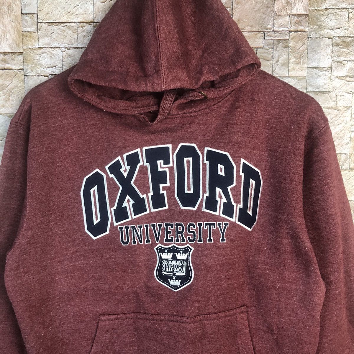 Vintage Oxford University vintage Maroon Hoodie sweatshirt #A24 Size US XS / EU 42 / 0 - 5 Thumbnail