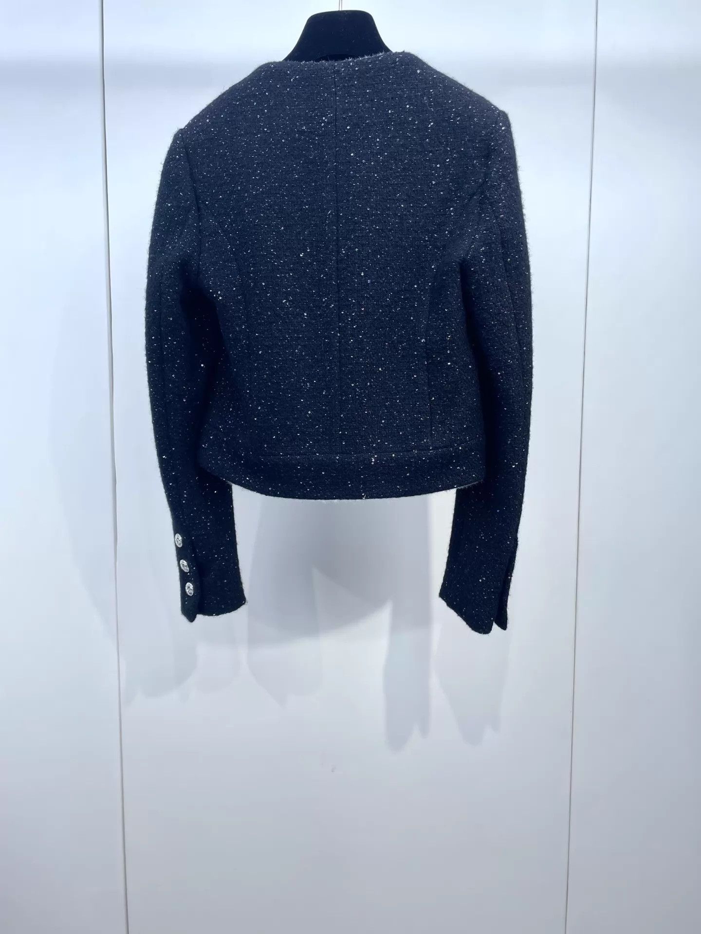Chanel Chanel 23N Black Crewneck Jacket 34 Size XS / US 0-2 / IT 36-38 - 2 Thumbnail