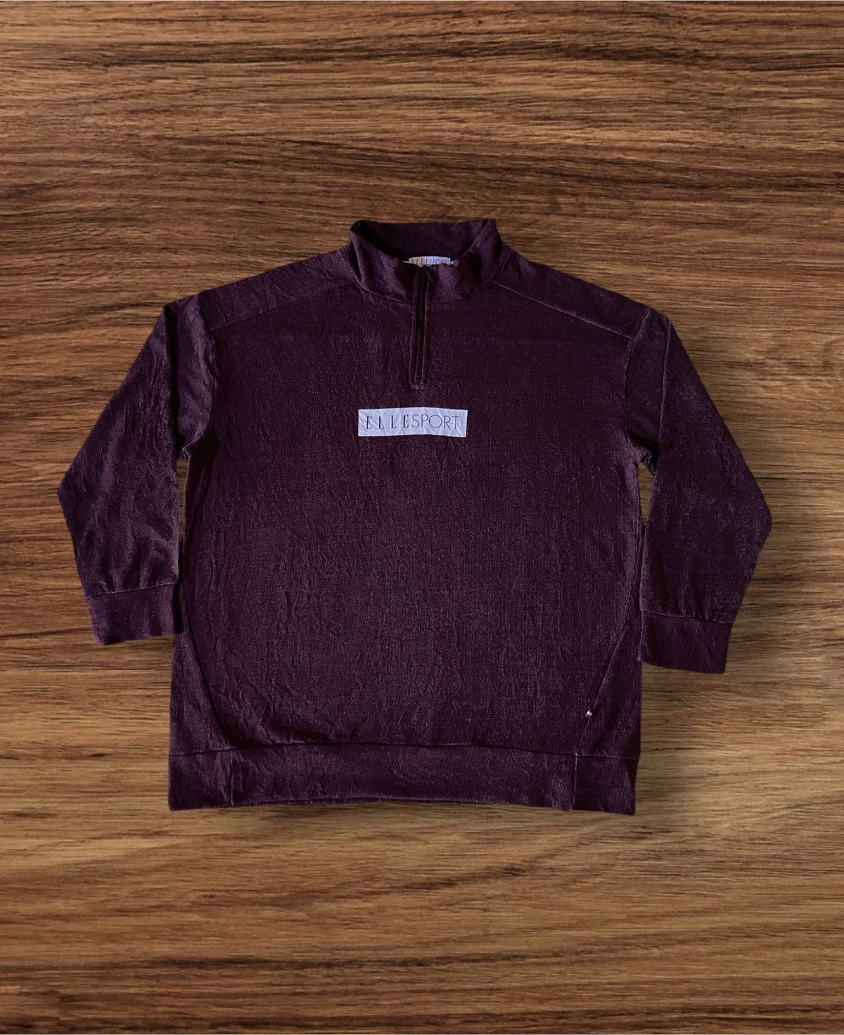 Japanese Brand × Vintage ELLE SPORT Half Zipper Sweatshirt Size US L / EU 52-54 / 3 - 1 Thumbnail