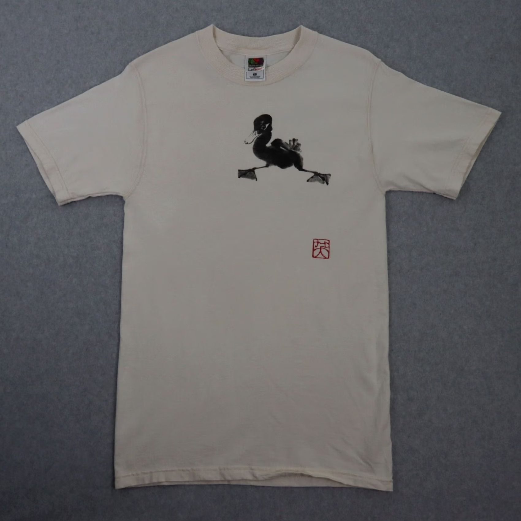 Fruit Of The Loom Nancy Rupp Mens Small Artist Vintage TShirt Ducks 2 sided Print RARE Artworks Size US S / EU 44-46 / 1 - 3 Thumbnail