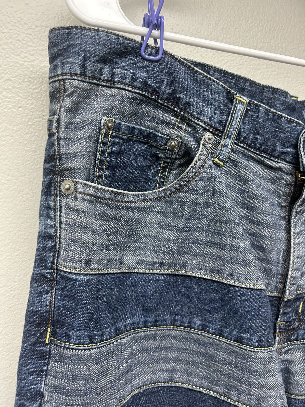 Hysteric Glamour Hysteric Glamour Paneled Denim Hagi Kinky Jeans Size US 34 / EU 50 - 7 Thumbnail