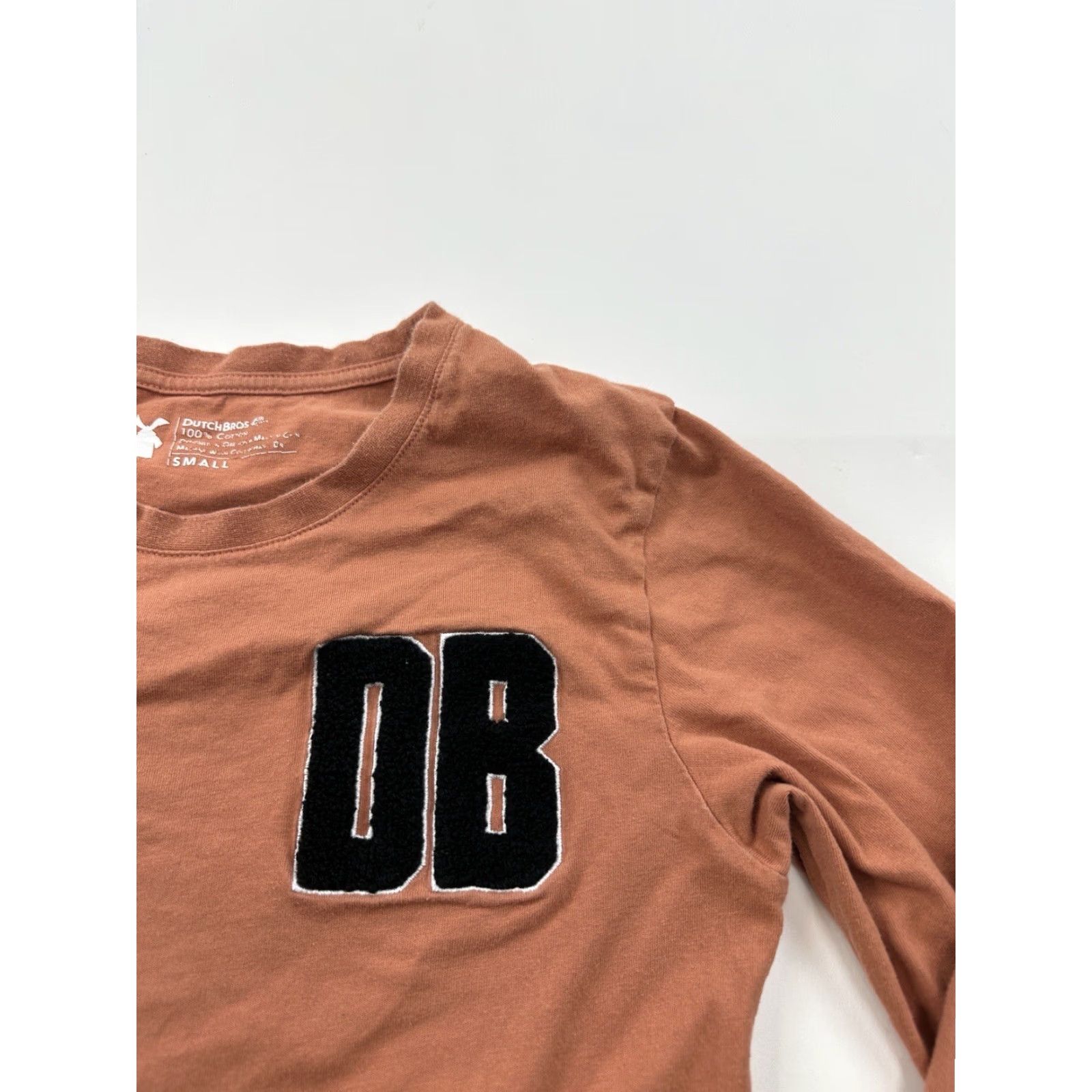 Vintage Dutch Bros Shirt Womens Small Orange Long Sleeve Oregon Coffee Size S / US 4 / IT 40 - 3 Thumbnail