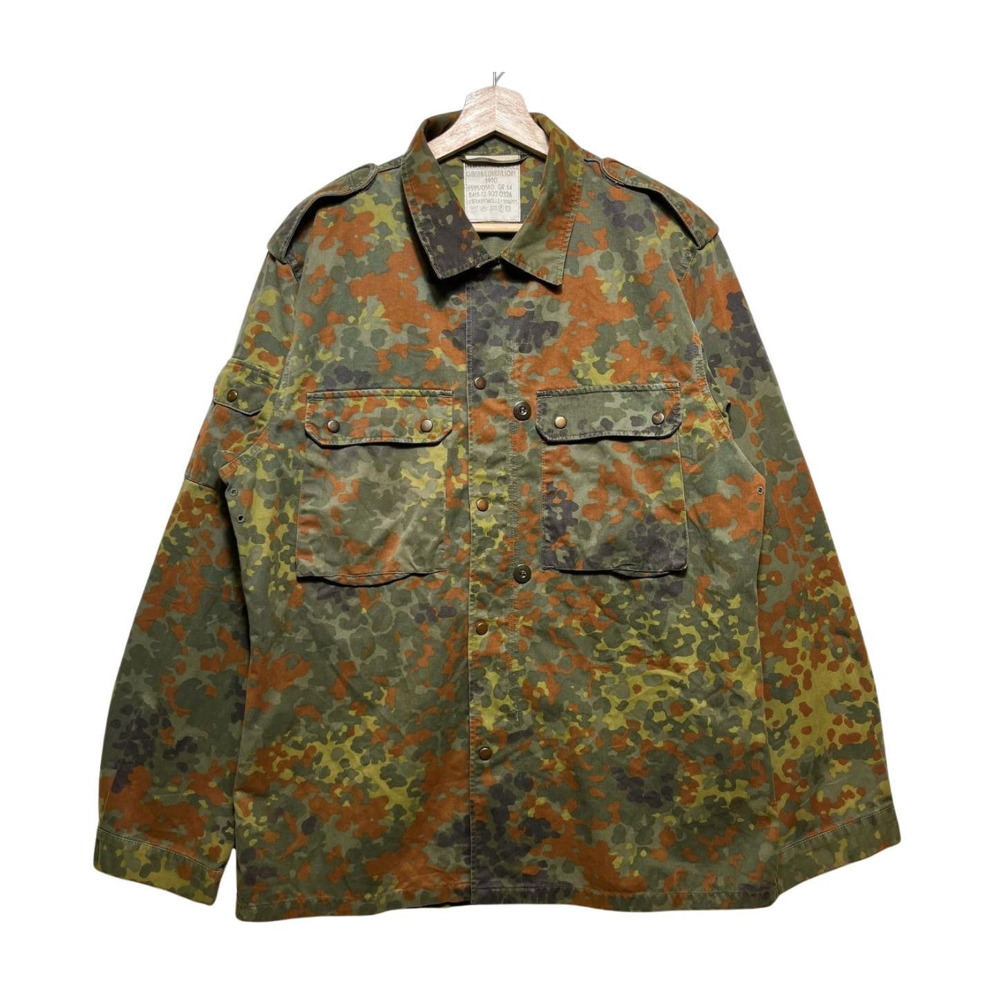 Vintage Vintage 90 German Army Military Uniform Field Coat Jacket L Size US L / EU 52-54 / 3 - 1 Thumbnail