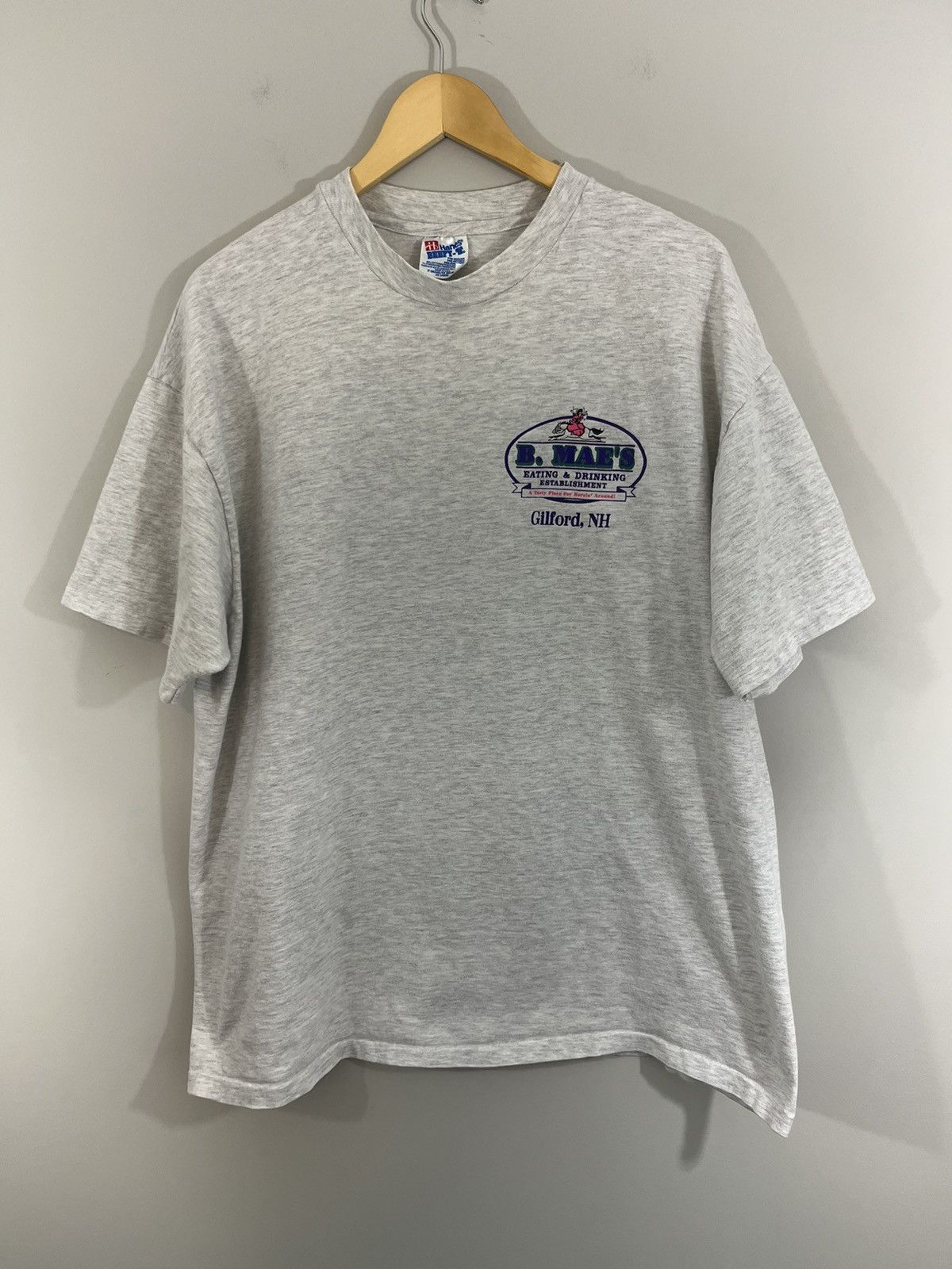 Vintage Single Stitch Vintage New Hampshire Bar Tee Size US XL / EU 56 / 4 - 1 Thumbnail