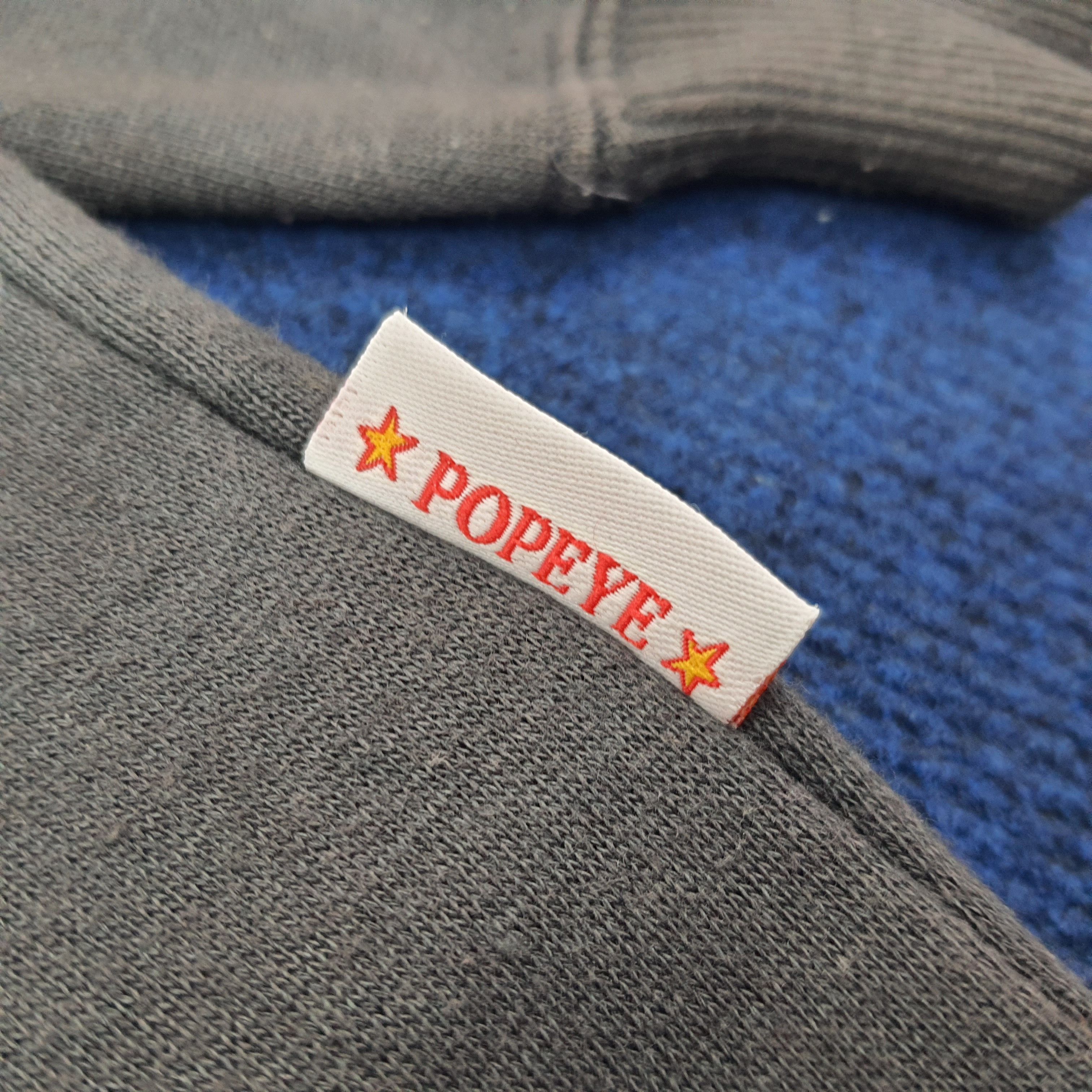 Vintage Vintage POPEYE 90s American Cartoon Sweatshirt C257N12 Size US L / EU 52-54 / 3 - 3 Thumbnail