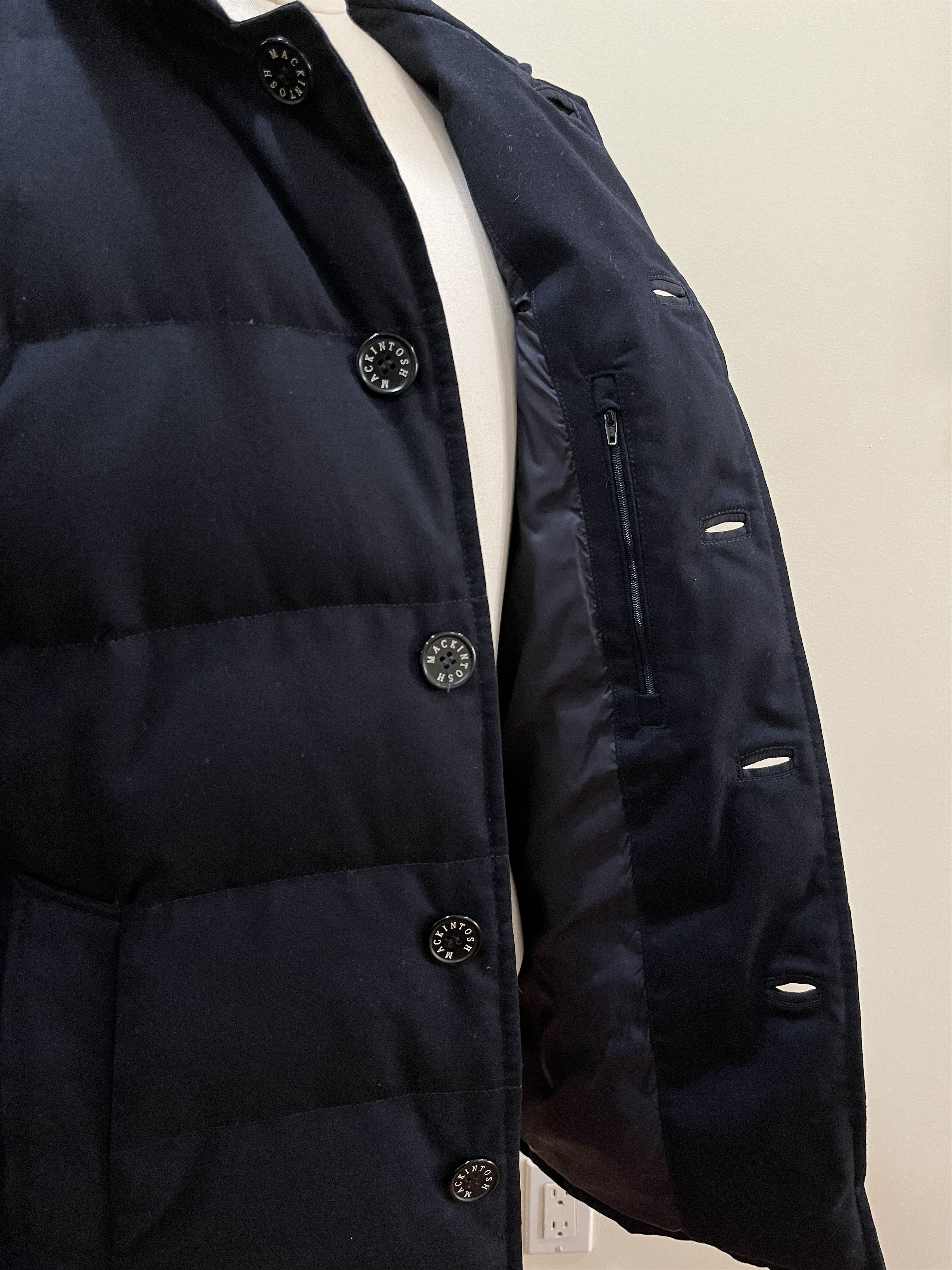Mackintosh Mackintosh Men's Auchavan Navy Storm System Wool Down Jacket Size US M / EU 48-50 / 2 - 3 Thumbnail