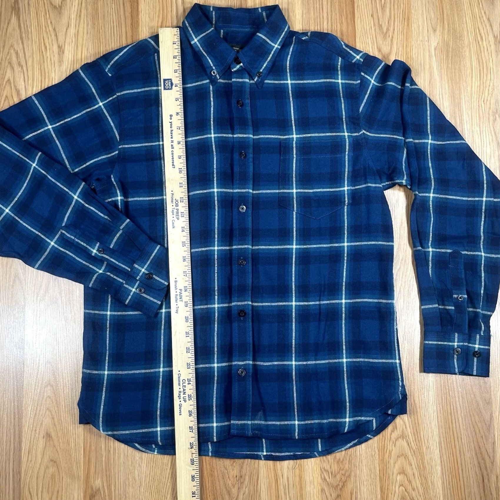 Brooks Dawson & Brooks Flannel Shirt Medium M Plaid Cotton Long Sleeve Button Down Mens Size US M / EU 48-50 / 2 - 3 Thumbnail