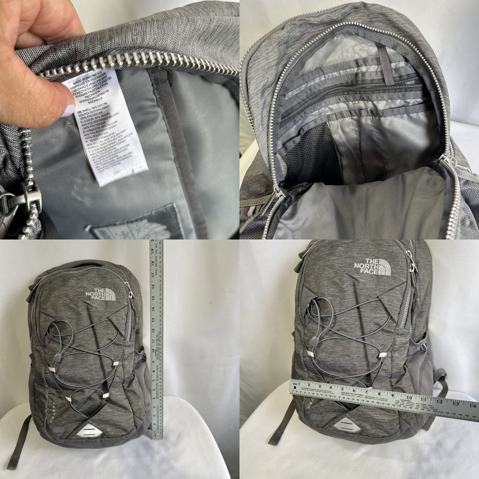 The North Face The North Face Backpack Gray Jester Flexvent Laptop Travel Bag Unisex Adults Travel, Polyester, Gray, Backpack Size ONE SIZE - 10 Thumbnail