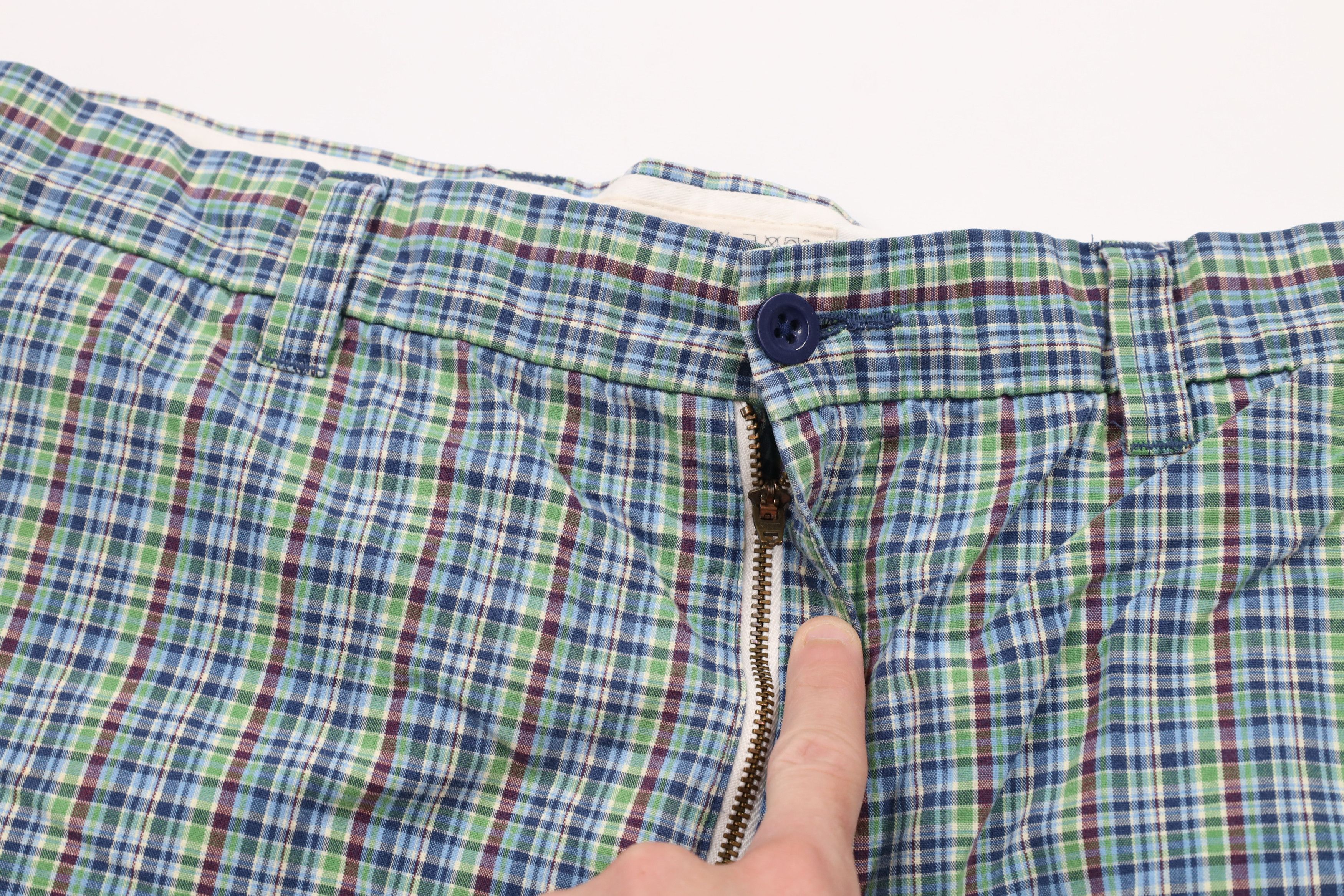 Gap × Vintage Vintage Gap Cotton Chino Golf Golfing Shorts Rainbow Plaid Size US 36 / EU 52 - 5 Thumbnail