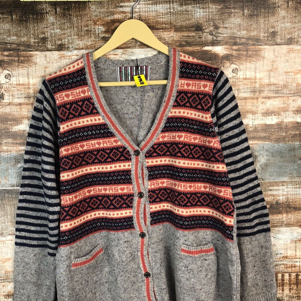 Homespun Knitwear × Japanese Brand Asknowas Grey Cardigan Knitwear #A1864 Size US M / EU 48-50 / 2 - 5 Thumbnail