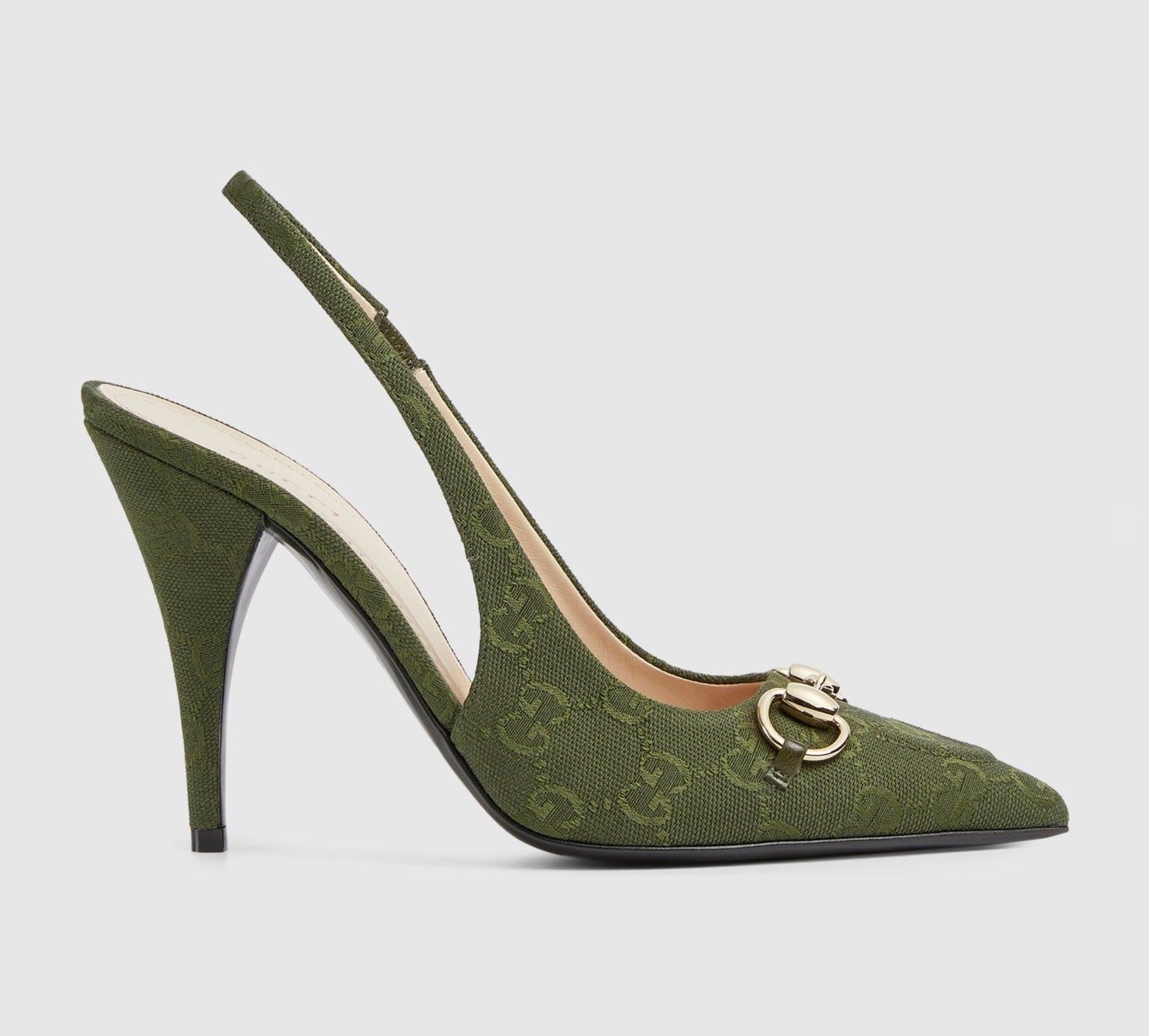 Gucci Horsebit GG Slingback Pumps SIZE 37