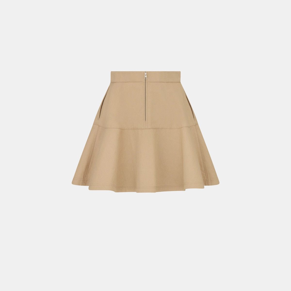 Dior o1bcso1str0225 Flared Miniskirt in Beige Size 32" / US 10 / IT 46 - 2 Thumbnail