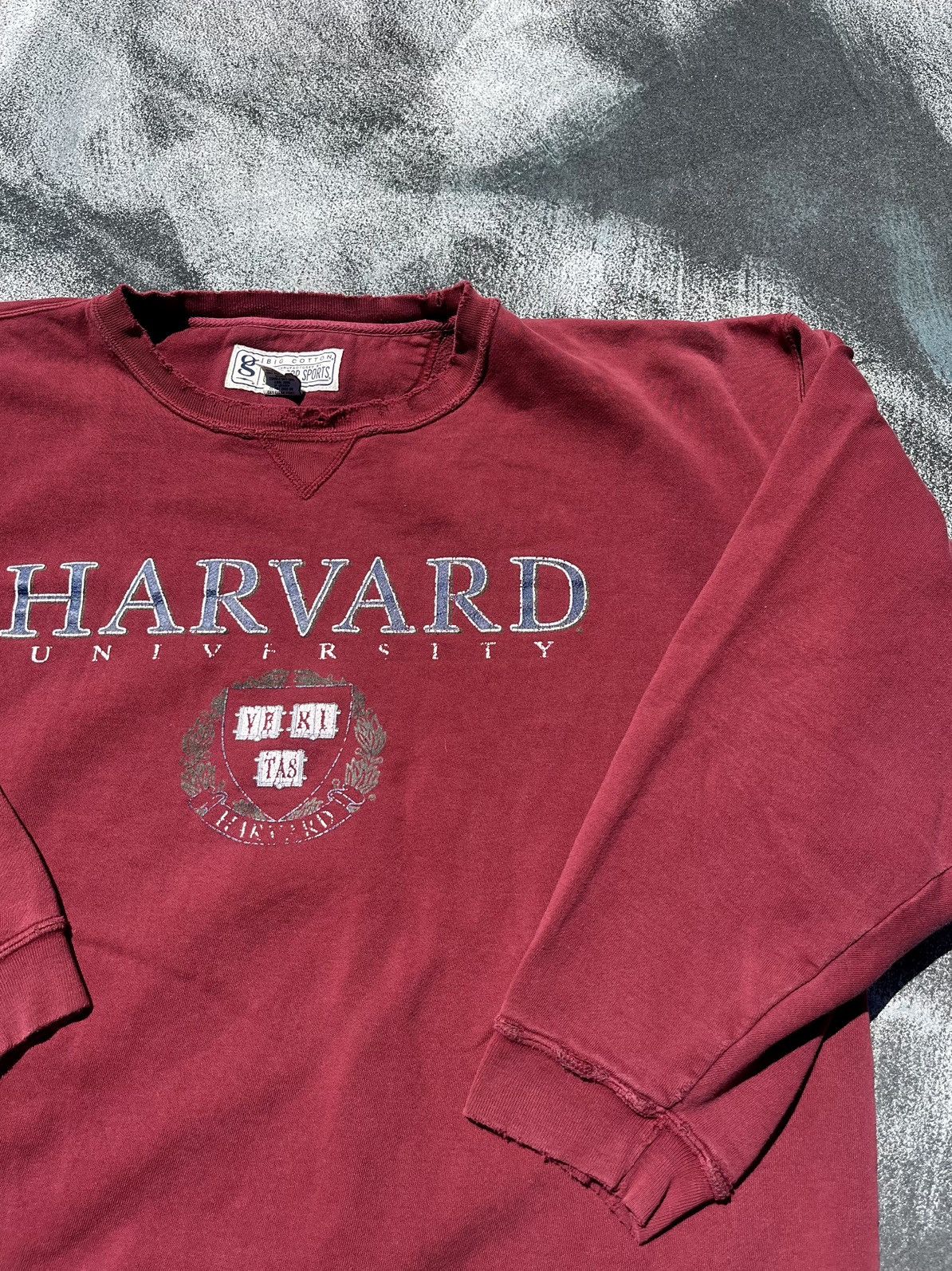 VINTAGE HARVARD CRIMSON CREWNECK SWEATSHIRT 90s IVY LEAGUE
