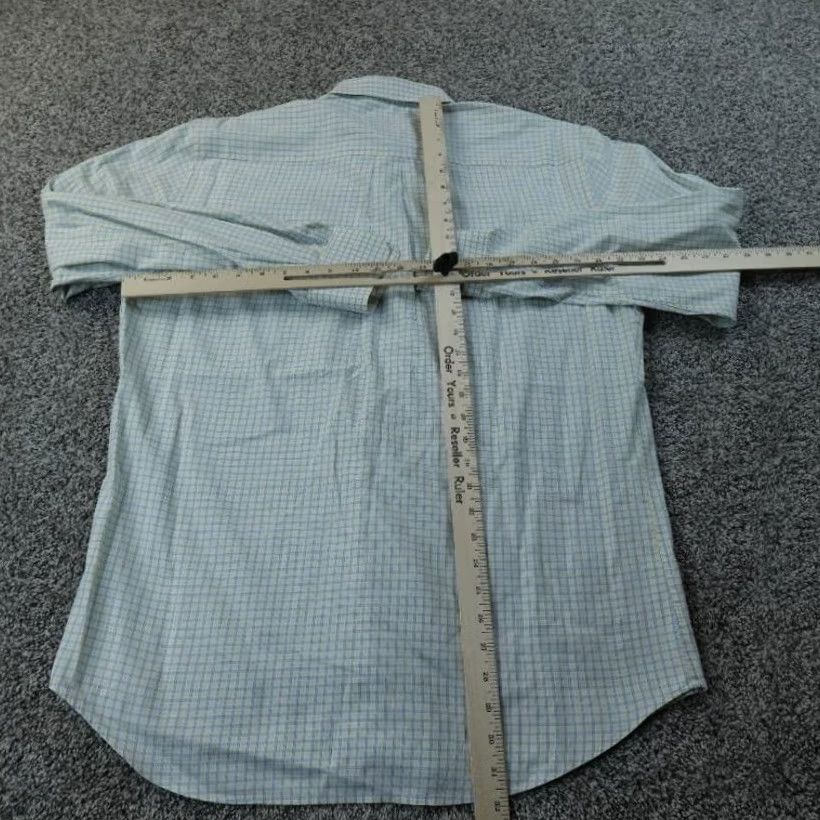 Peter Millar Peter Millar Shirt Mens L Blue Yellow Check Button Up Long Sleeve Golf Preppy Size US L / EU 52-54 / 3 - 6 Thumbnail