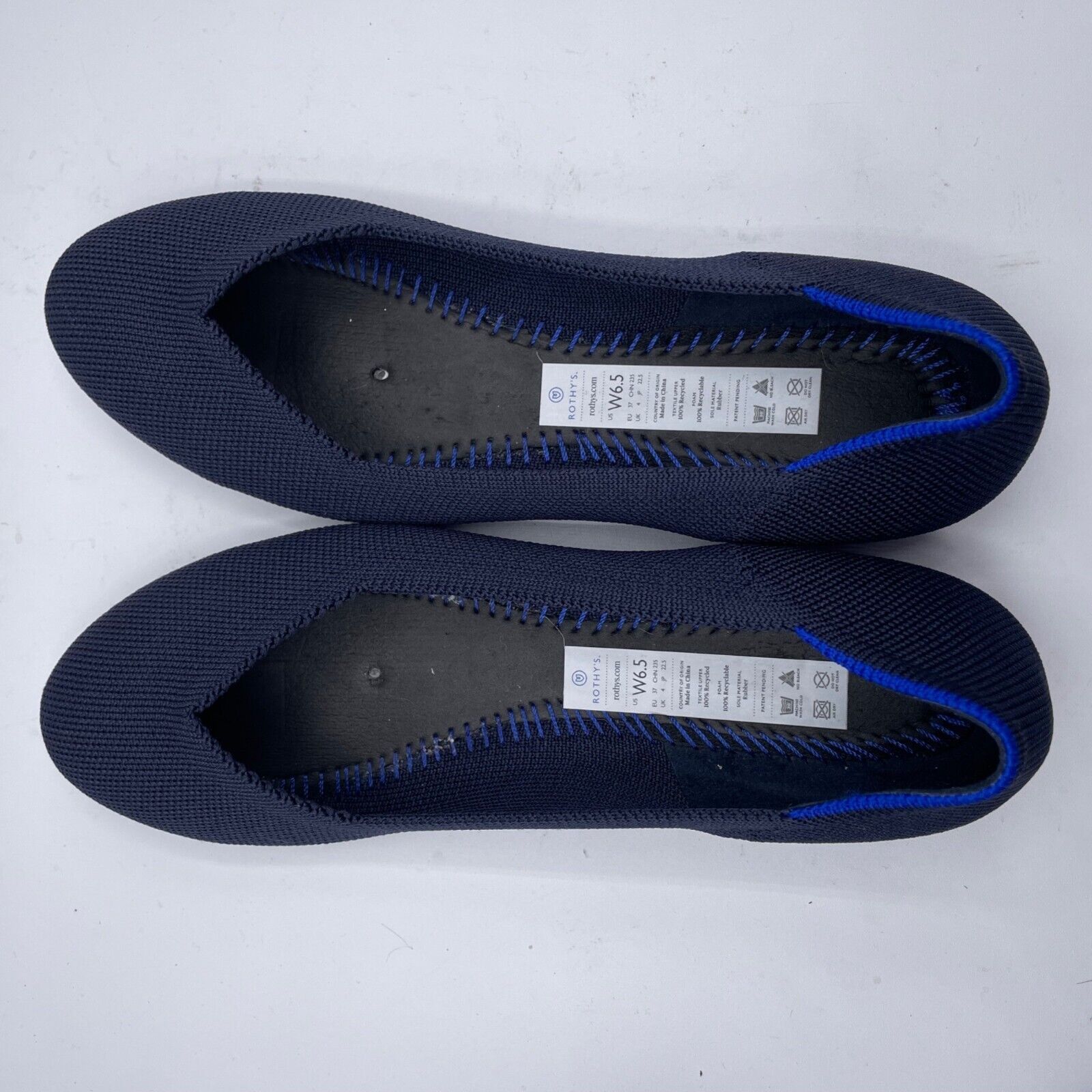 Other Rothy’s Round Toe Ballet Flats Slip On Blue Womens 6.5 Size US 6.5 / IT 36.5 - 8 Thumbnail