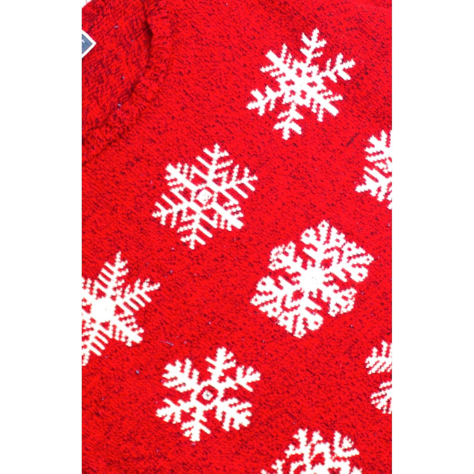 Vintage VINTAGE Red Ugly Christmas Sweater Karen Scott XX-Large Pullover Christmas Snowflakes 2010s Mens Womens Adults Oversized Christmas Size XXL / US 16-18 / IT 52-54 - 2 Thumbnail