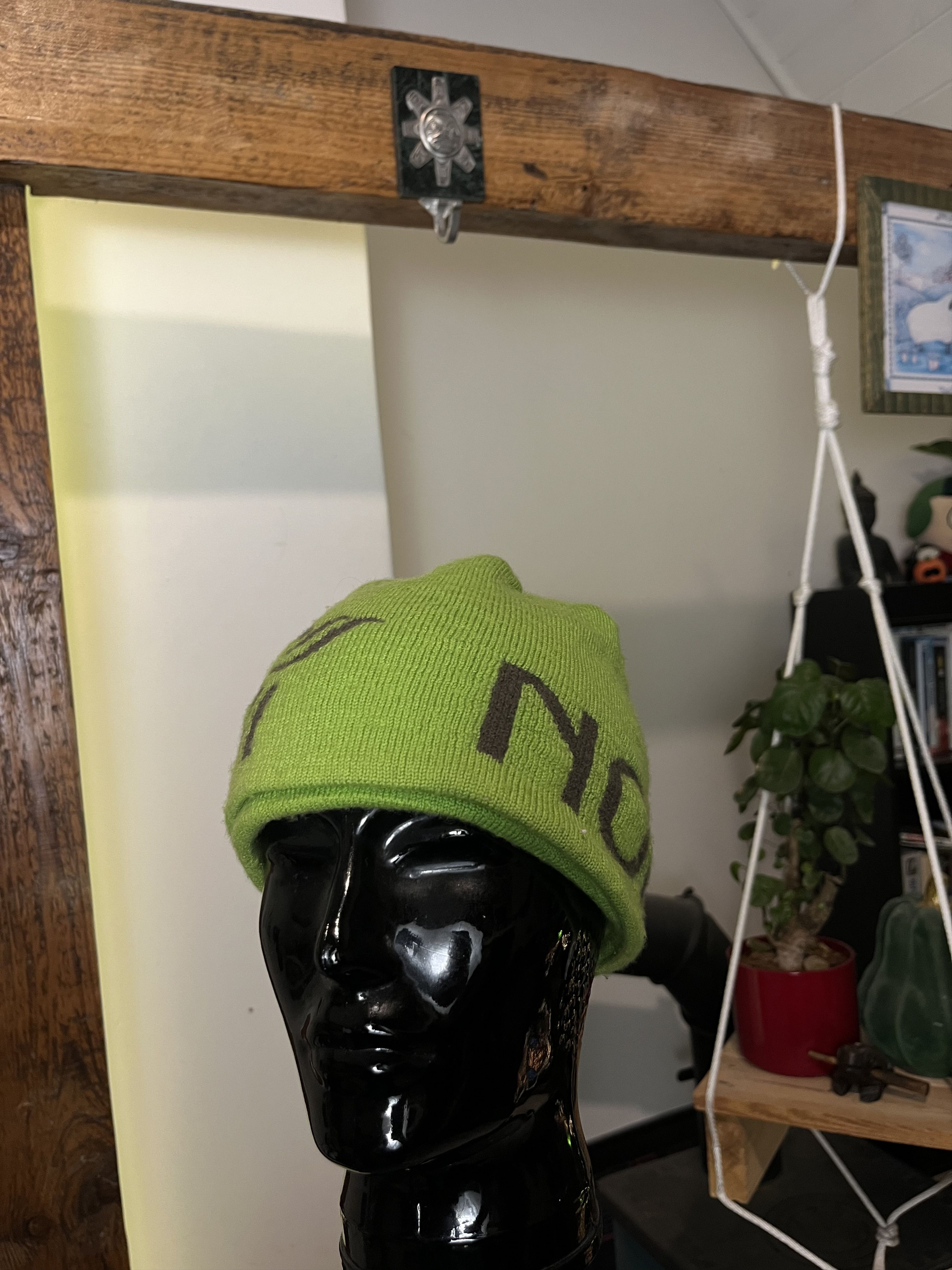 Norrona × Vintage Norrona Arc'Teryx Bird Head Toque Style Wool Green Beanie Size ONE SIZE - 2 Thumbnail