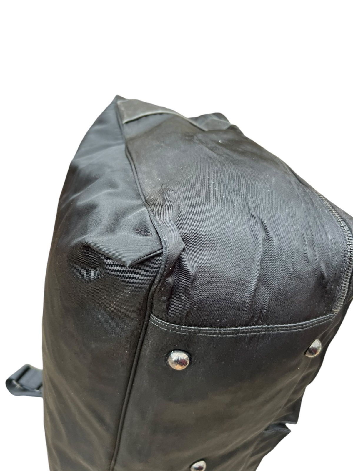 Barneys New York Vintage 90s Barneys New York Leather Nylon 2 Way Bag Huge Size ONE SIZE - 20 Thumbnail