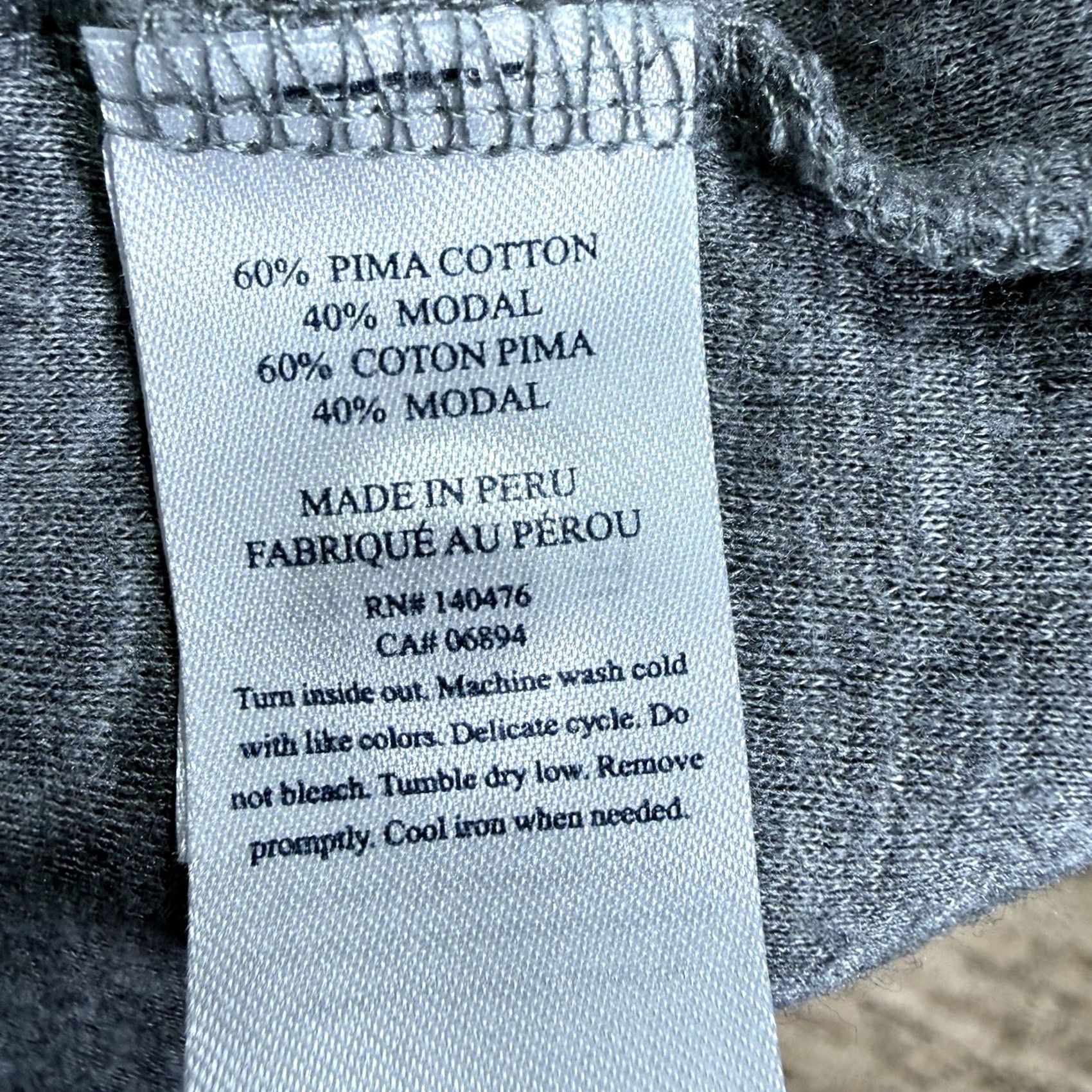 Faherty Faherty Polo Shirt Mens Small Gray Cloud Cotton Soft Pima Modal Lightweight Regular Short Sleeve Button Collar Cotton Size US S / EU 44-46 / 1 - 7 Thumbnail