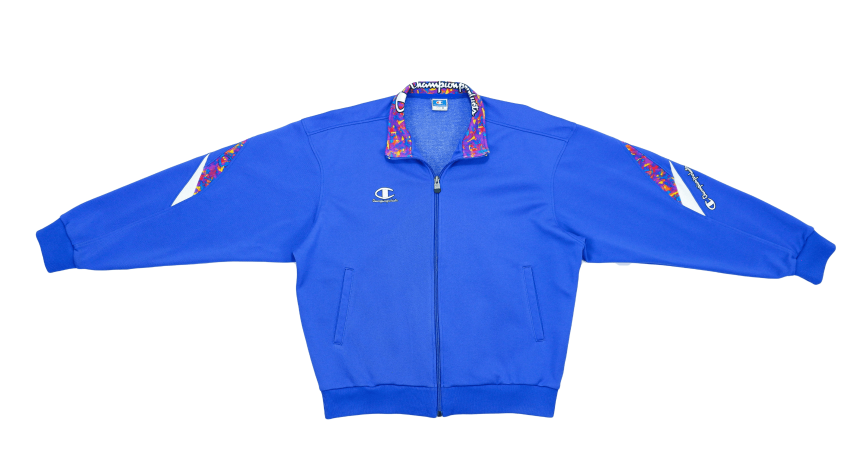 Champion Champion - Blue Fiesta Camo Track Jacket 1990s Large Size US M / EU 48-50 / 2 - 1 Thumbnail
