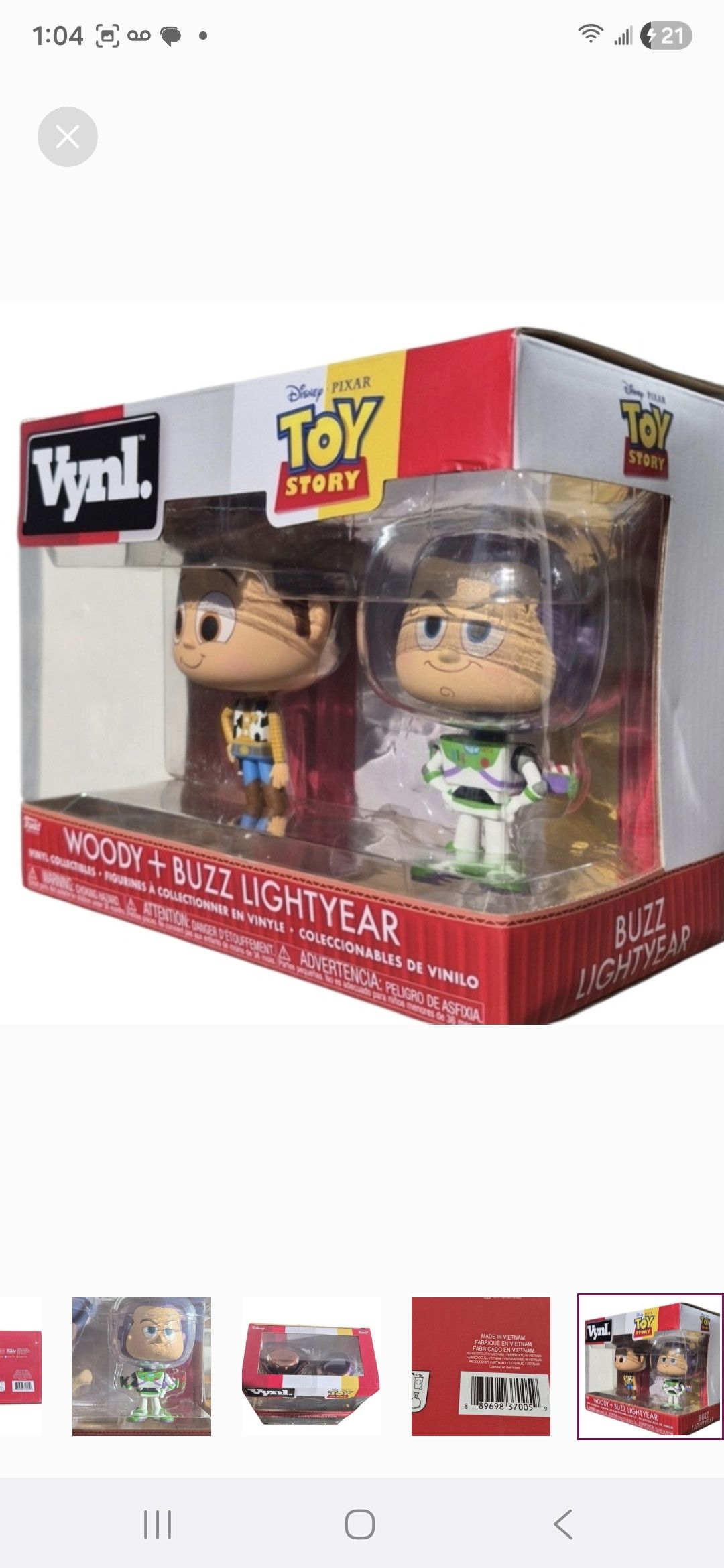 Other Funko Pop Vynl × Disney Toy Story Woody & Buzz Lightyear. Size ONE SIZE - 8 Thumbnail