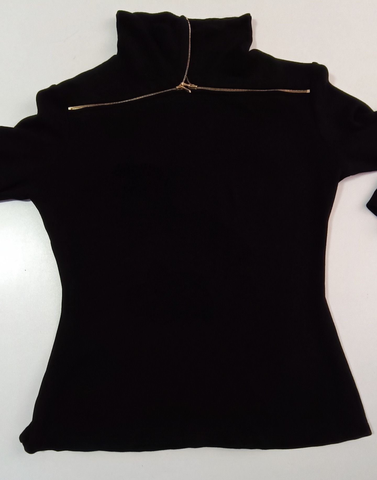 Jean Paul Gaultier Black sweater with Zippers on the front, above the bust. Size M / US 6-8 / IT 42-44 - 17 Thumbnail