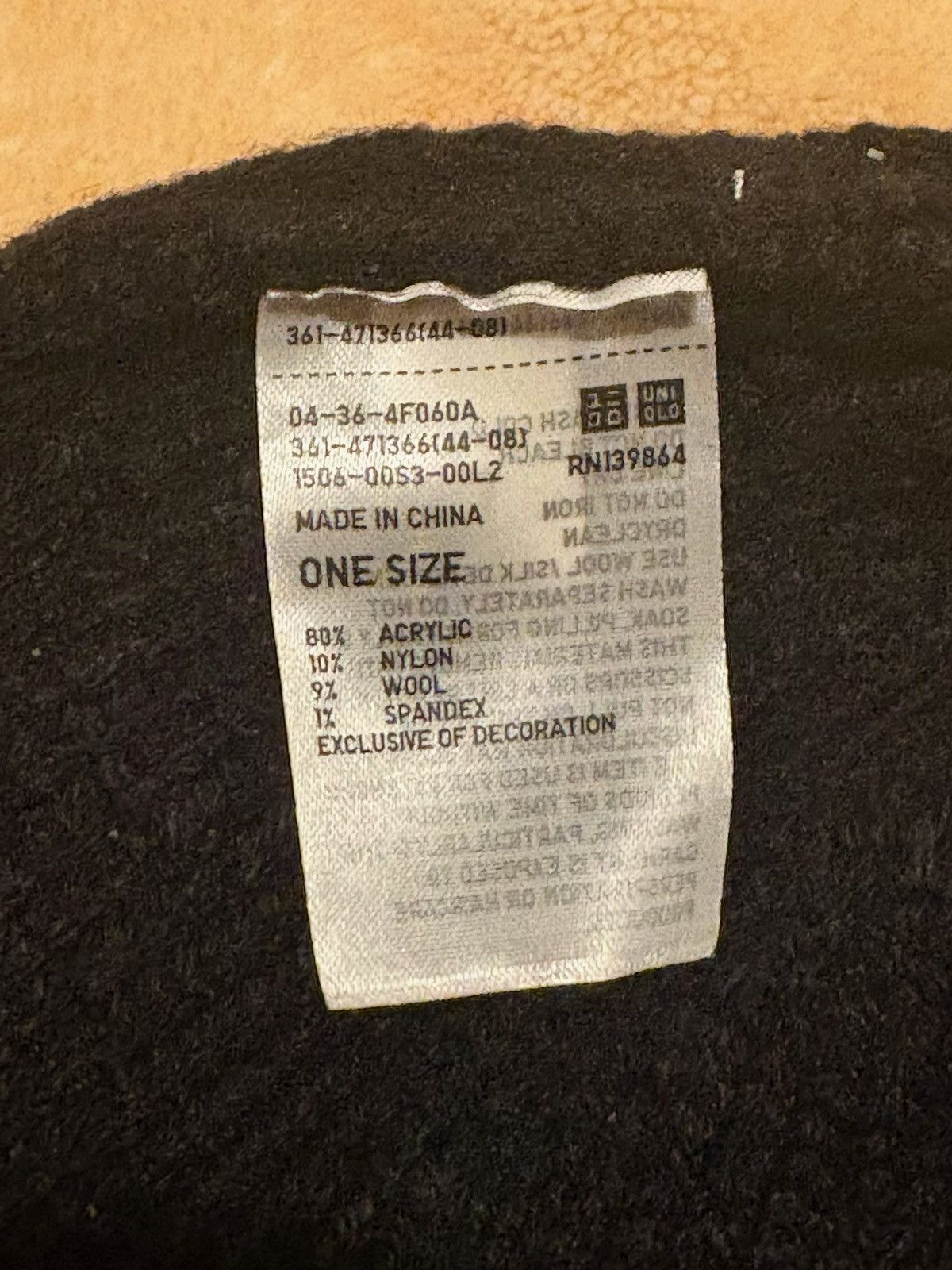 JW Anderson × Uniqlo Uniqlo x JW Anderson Black Knit Beanie Size ONE SIZE - 2 Thumbnail