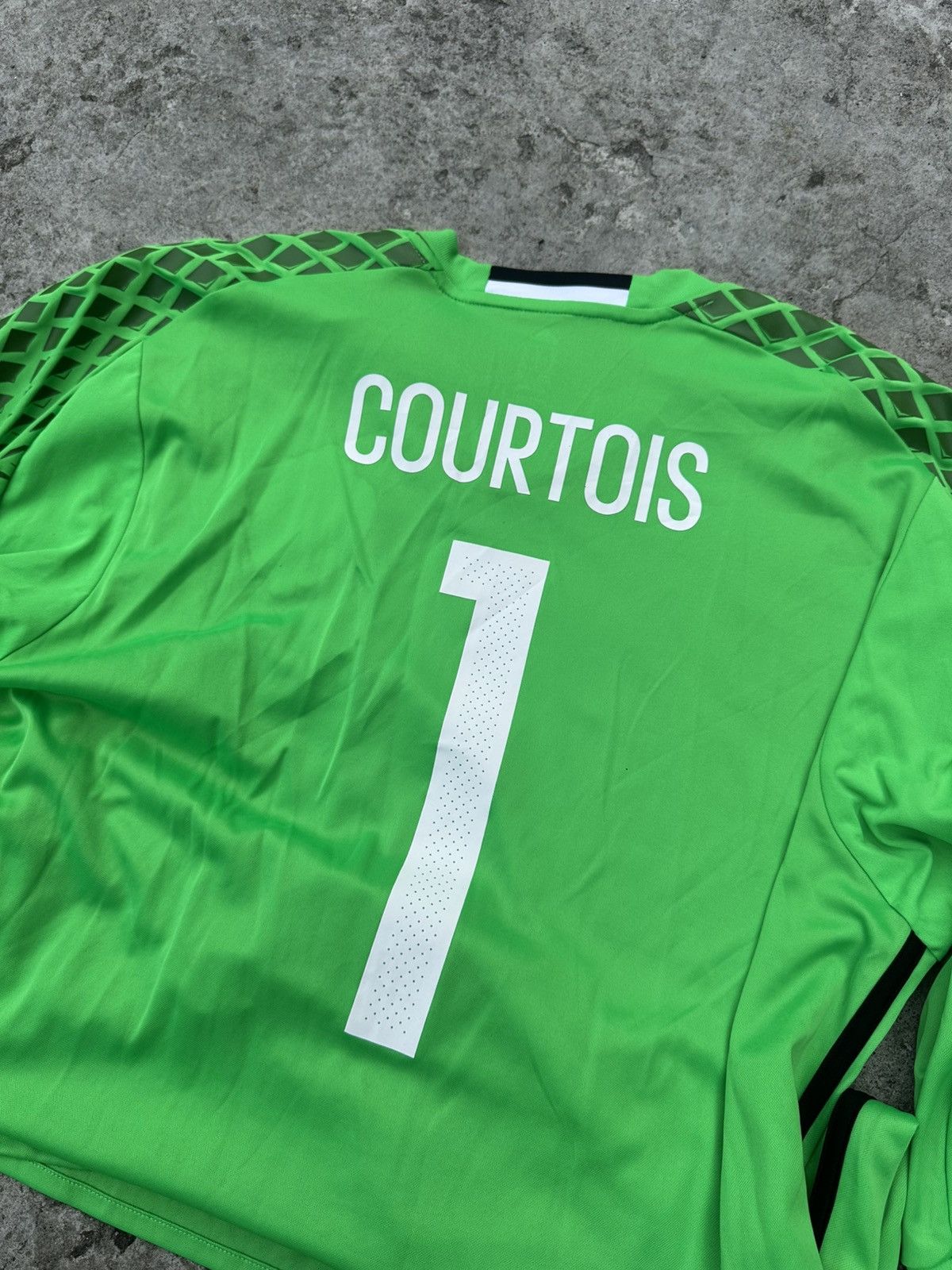 Adidas Courtois Adidas Football Jersey Size US XL / EU 56 / 4 - 3 Thumbnail