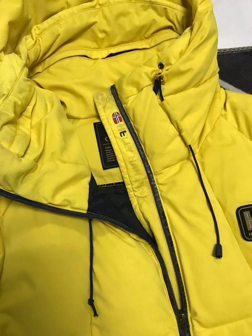 Helly Hansen × Vintage STEAL💥Helly Hansen Duck Down Yellow Puffer Jacket Size US M / EU 48-50 / 2 - 13 Thumbnail