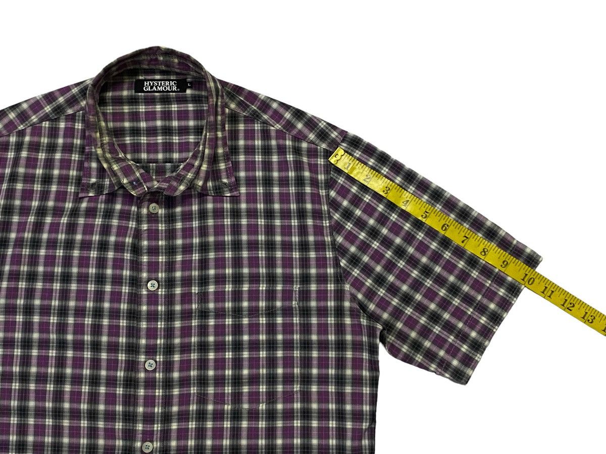 Hysteric Glamour Hysteric Glamour Checkered Pattern Button Ups Short Sleeve Size US M / EU 48-50 / 2 - 8 Thumbnail