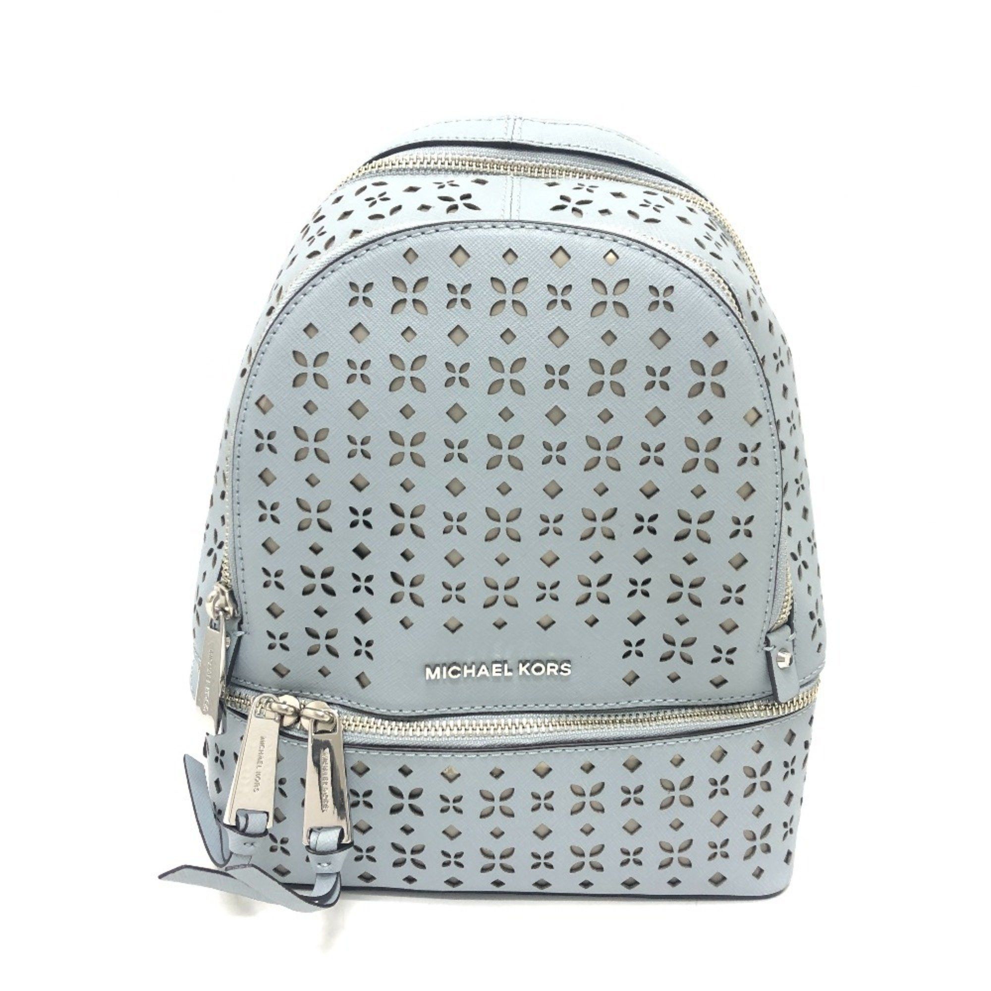 Michael Kors Floral Punching Backpack, PVC, Women´s, Blue  display picture 1