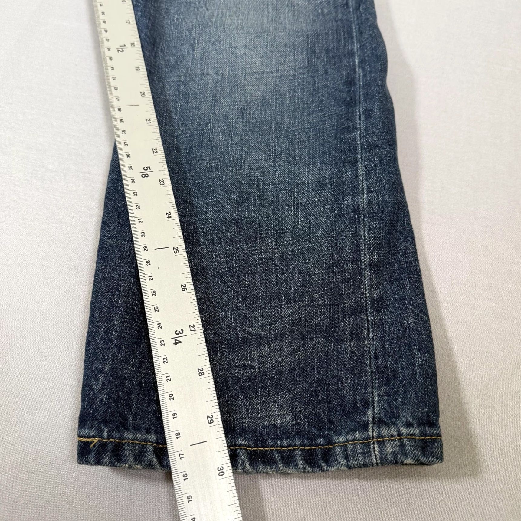 Polo Ralph Lauren Polo Ralph Lauren Varick Slim Straight Jeans Men 33x30 Blue Patchwork Denim Pants Size US XS / EU 42 / 0 - 7 Thumbnail