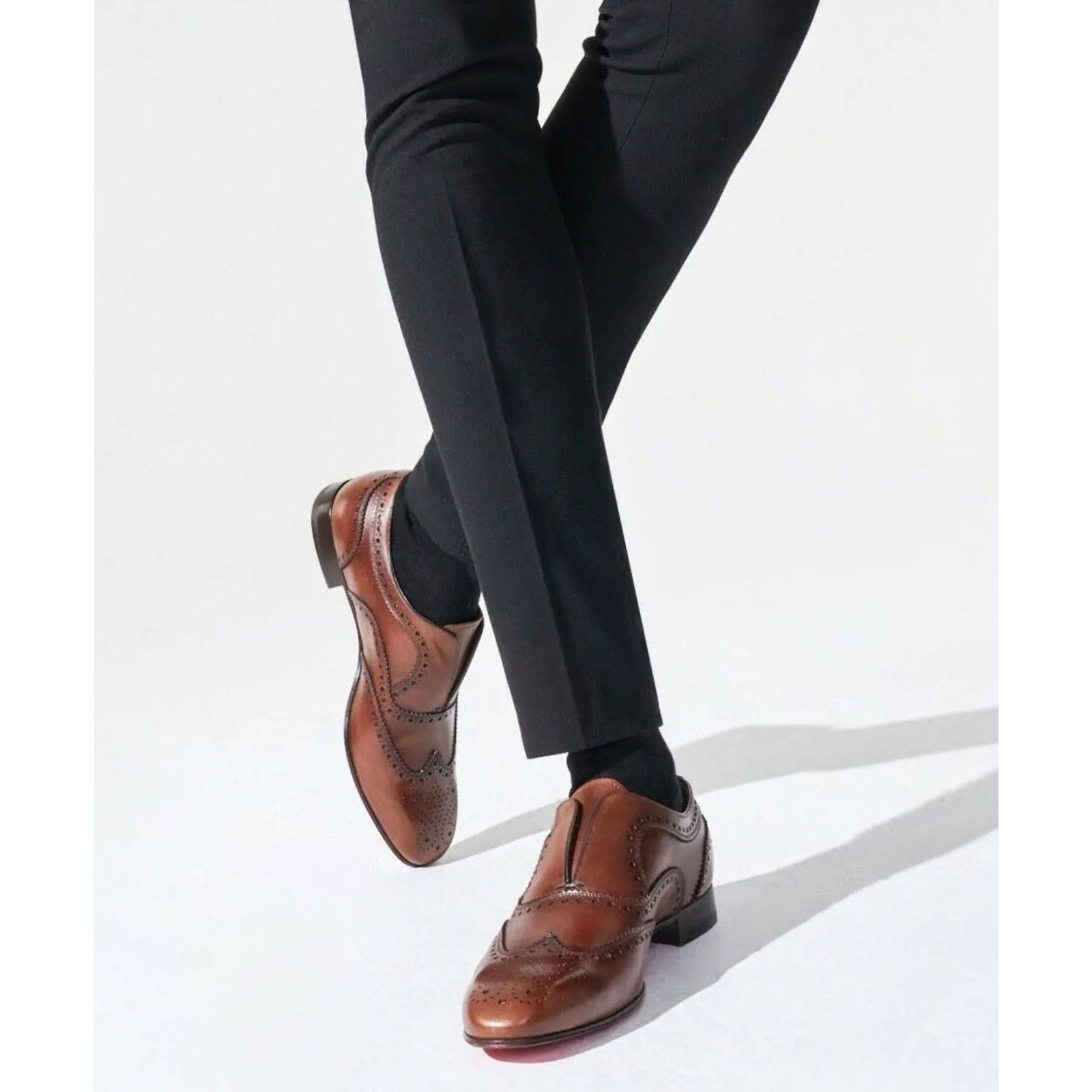 Christian Louboutin Christian Louboutin Havane Brown Leather Dress Loafer 40 7 Size US 7 / EU 40 - 3 Thumbnail