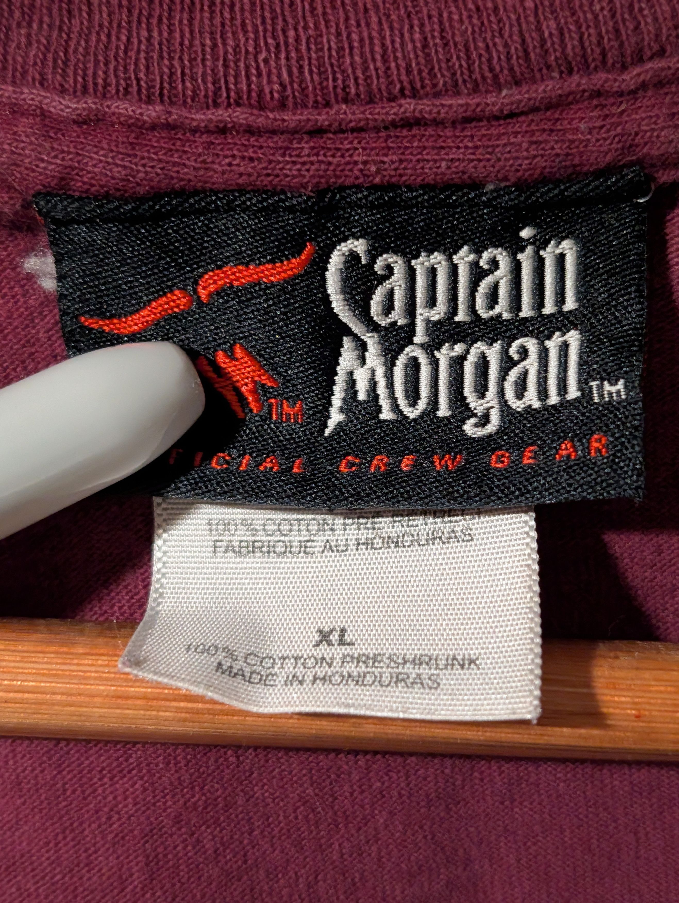 Gildan Vintage Y2K Captain Morgan Original Spiced Rum Shirt Size US XL / EU 56 / 4 - 8 Thumbnail