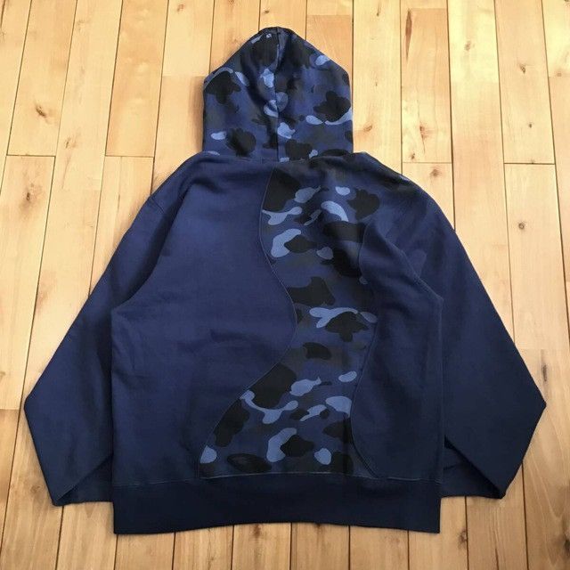 Bape BAPE camo Cutting college logo pullover hoodie a bathing ape Size US M / EU 48-50 / 2 - 3 Thumbnail