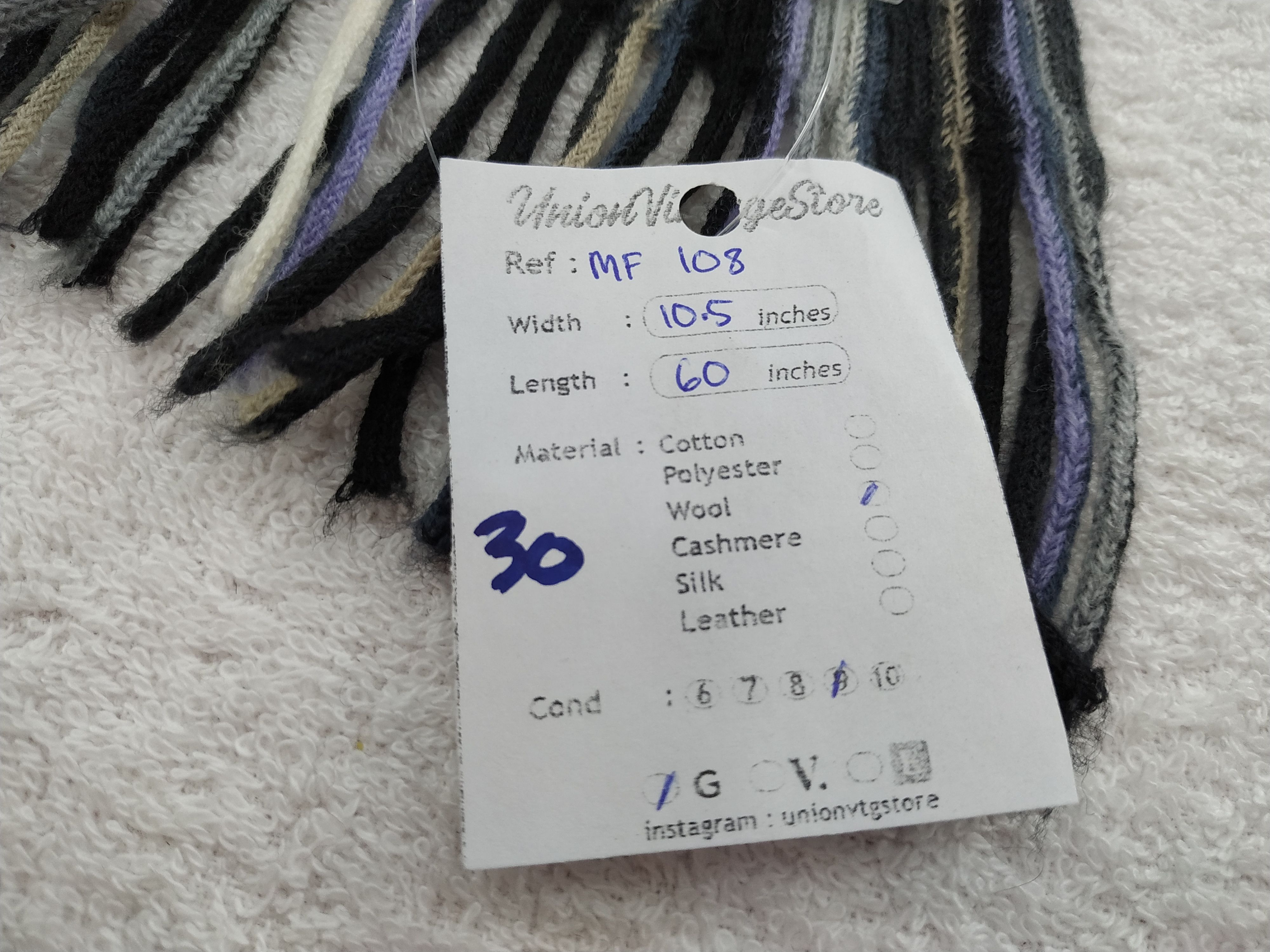 Takeo Kikuchi Vintage Takeo Kikuchi Wool Scarf/Muffler/Neckwear MF009 Size ONE SIZE - 6 Thumbnail