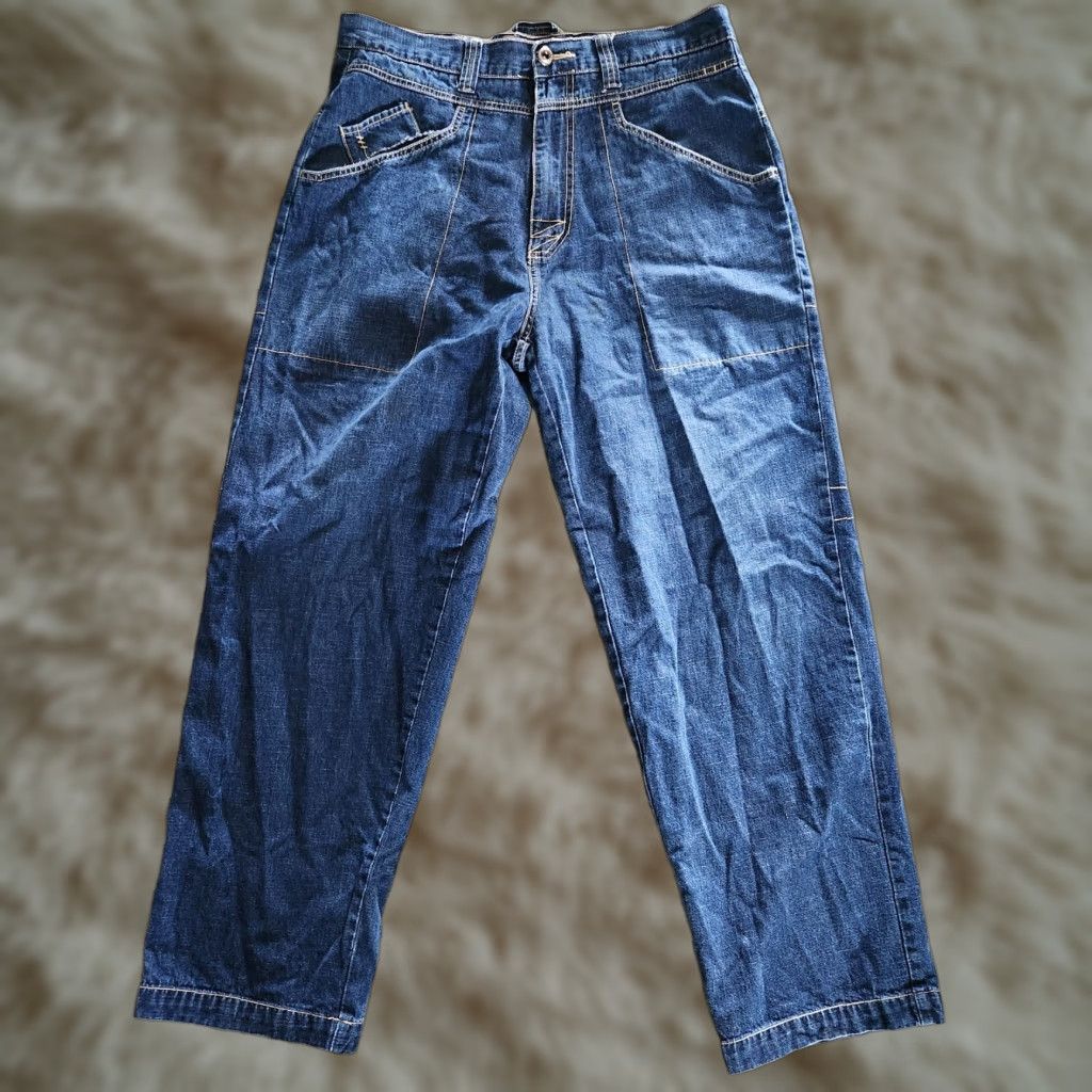 Karl Kani VINTAGE Karl Kani Jeans Men 34x32 Hip Hop Baggy Wide-Leg 5-Pocket Denim Blue Size US 34 / EU 50 - 1 Thumbnail