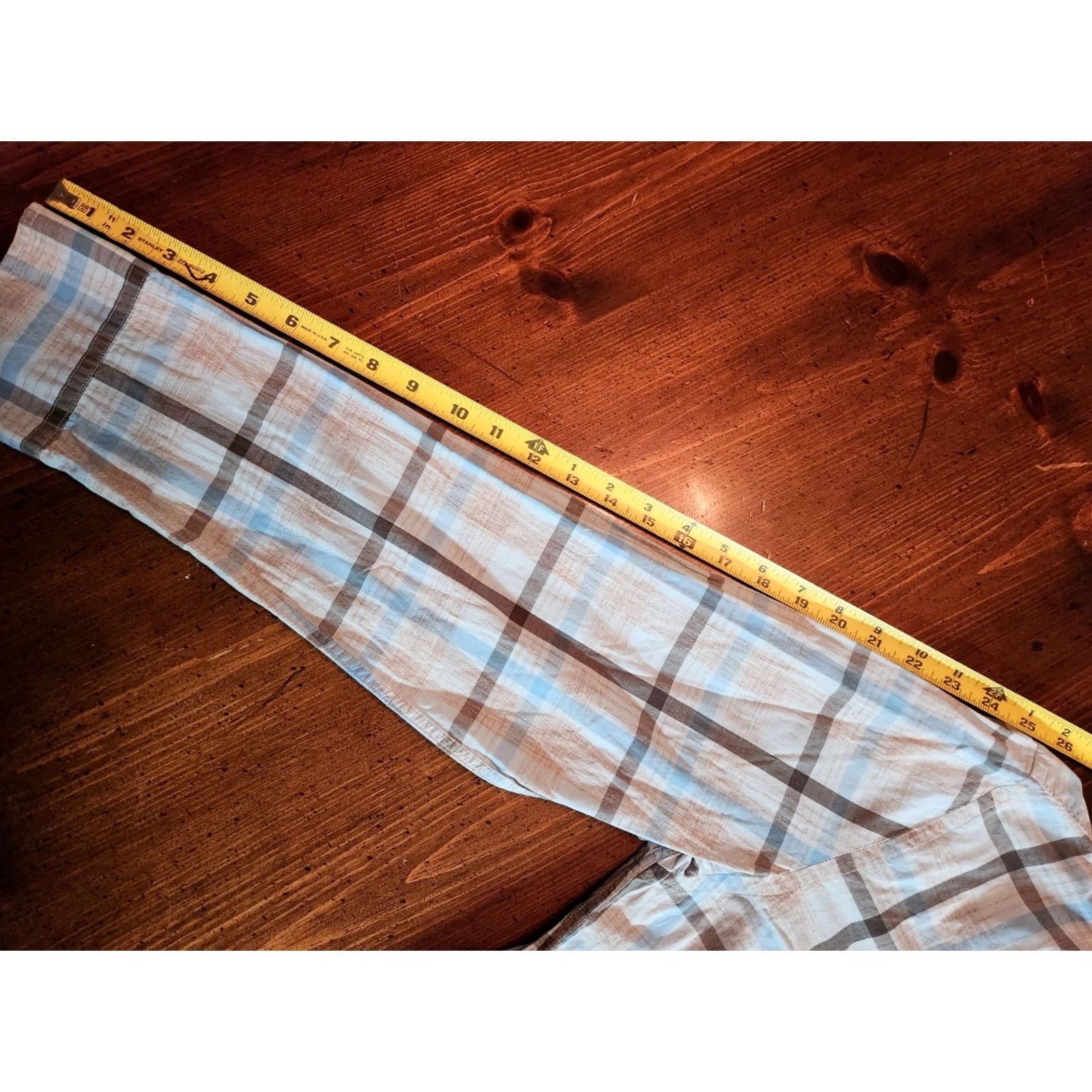 Vintage Hawker Rye Shirt Men’s Large Slim Long Sleeve Button-Down Plaid Blue/Gray/Black Cotton Slim Fit Mens Regular Size L Size US L / EU 52-54 / 3 - 3 Thumbnail