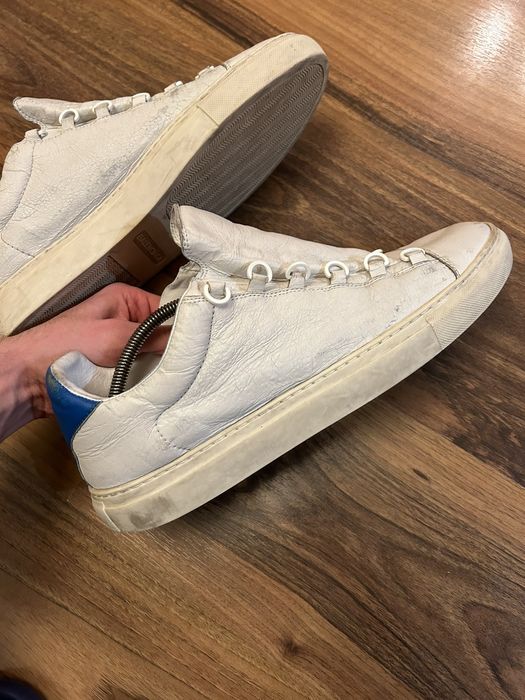 balenciaga arena low womens silver