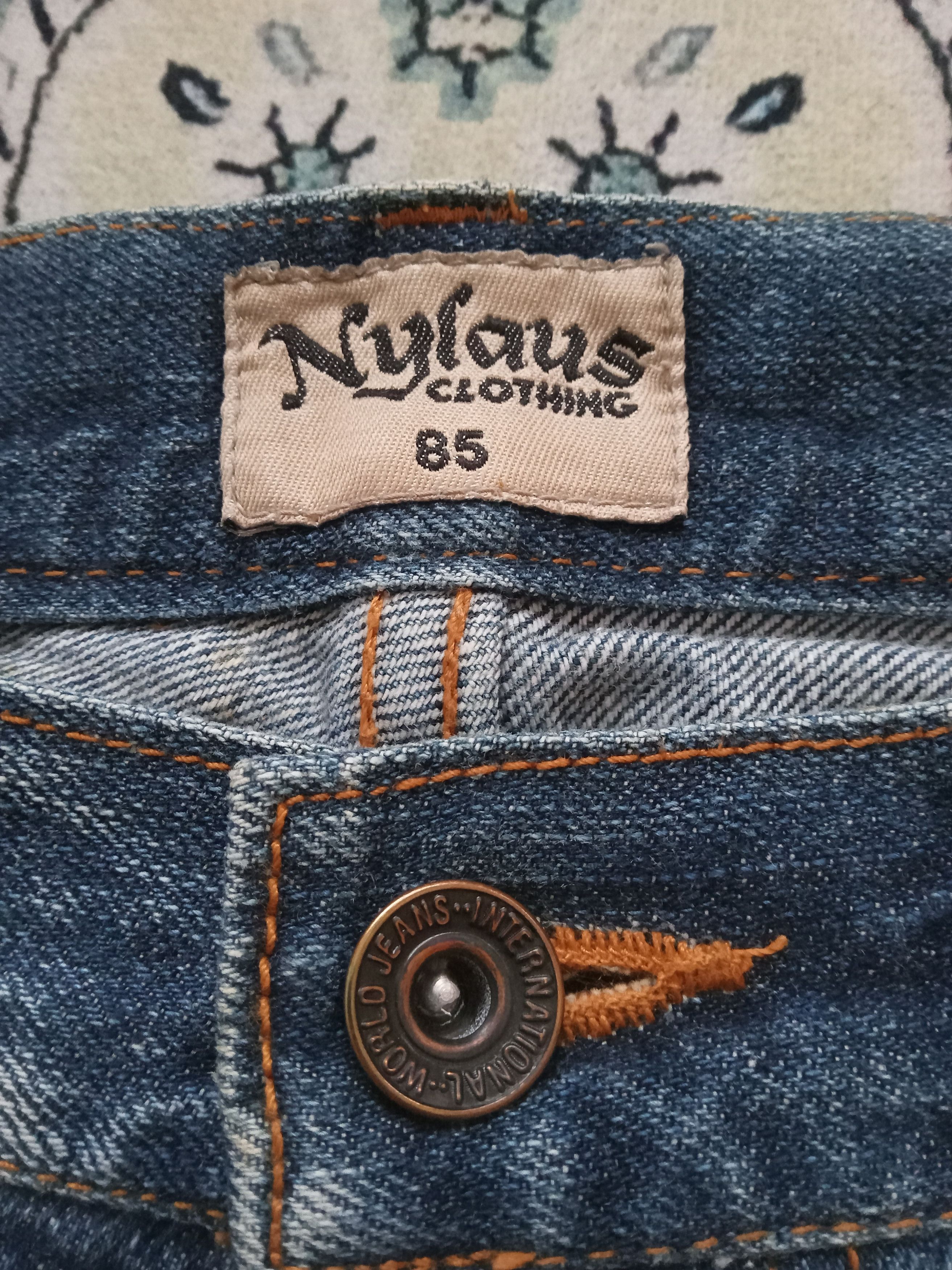 Japanese Brand Vintage Nylaus Rare Design Flare Jeans Size US 34 / EU 50 - 5 Thumbnail