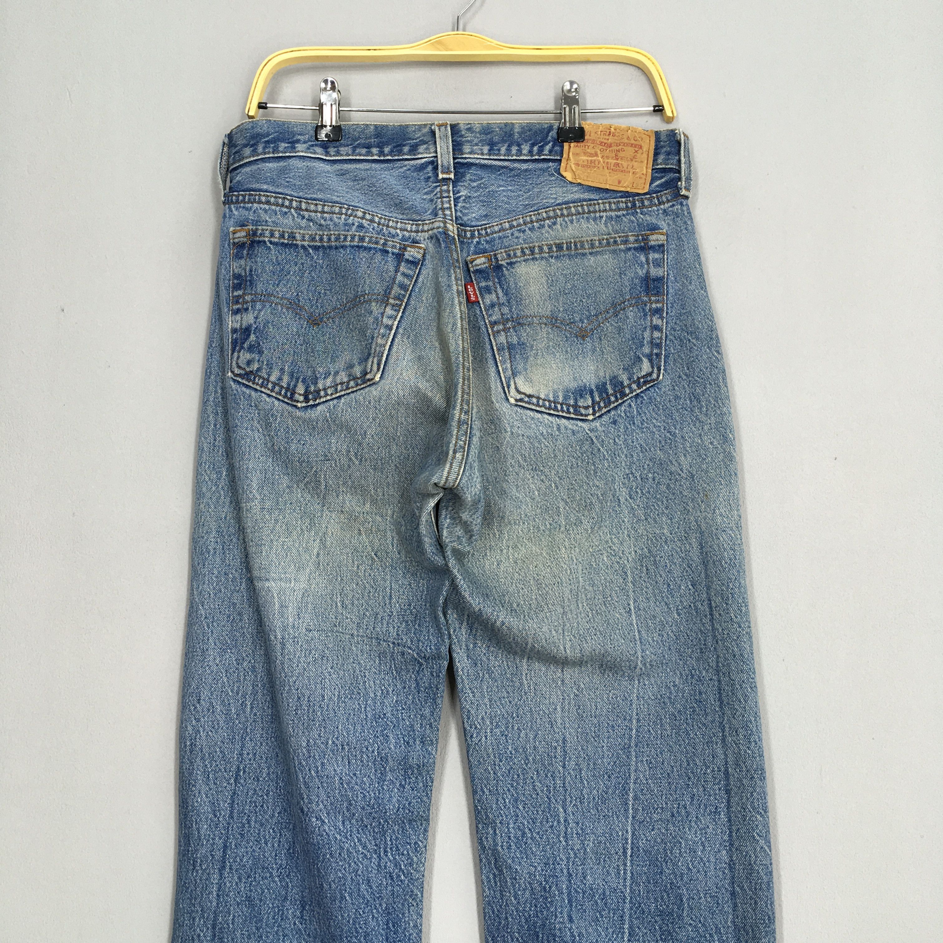 Levi's Size 30x33 Vintage 1980s Levi's 501 Distressed Jeans S189 Size US 30 / EU 46 - 13 Thumbnail